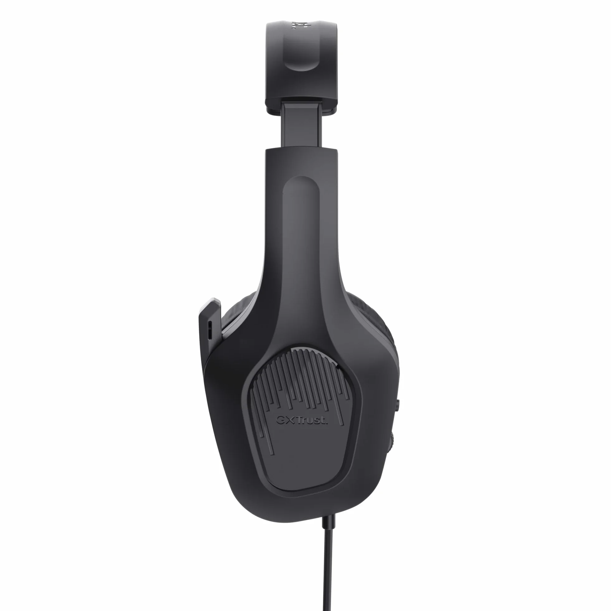 Trust GXT 418 Rayne Lekkie Słuchawki Gamingowe PC Xbox PS5 PS4 Switch Smartfon, Jack Audio 3.5mm, Kabel 2m, Przetworniki 50mm, Odchylany Mikrofon, Headset Przewodowy do Komputera i Konsoli, Czarny