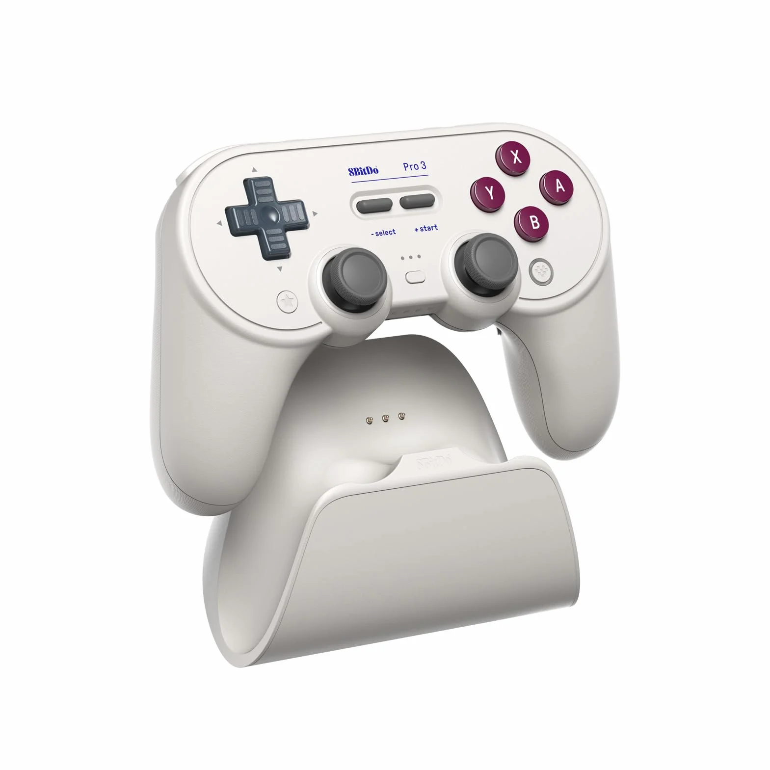 8BitDo Pro 3 Kontroler Bluetooth do Switch/Switch 2 – TMR Joysticki, wymienne przyciski ABXY, przyciski Pro Back, stacja ładująca, wyzwalacze Halla, do Windows, Apple, SteamOS, Android (G Classic)