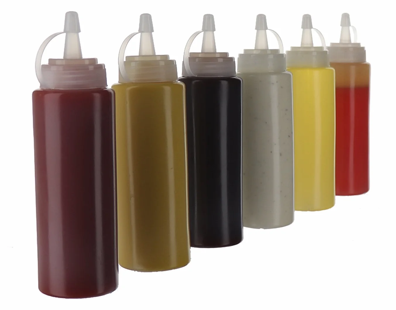 Plastikowe butelki do wyciskania przypraw zestaw 6 szt. Oaklyn