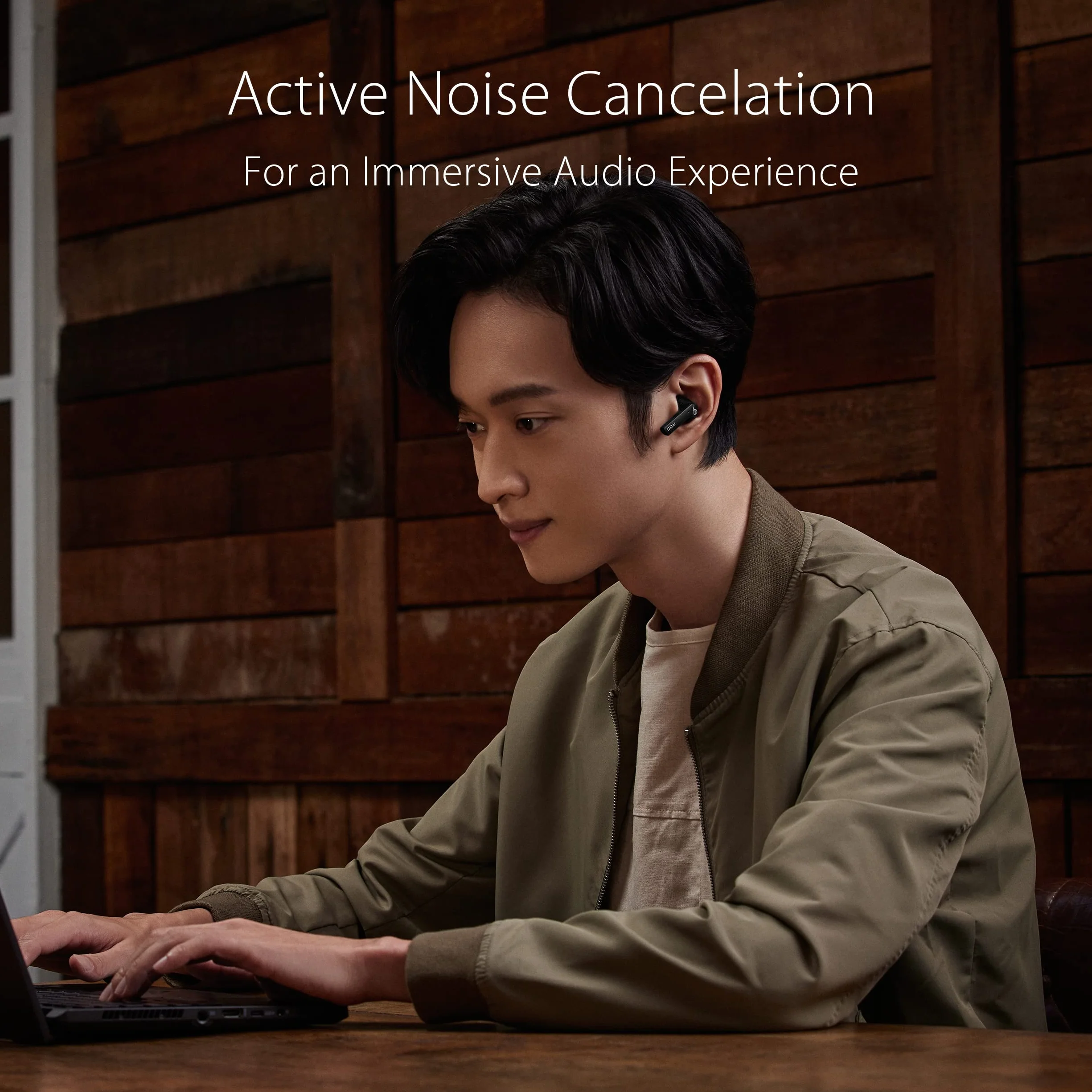 ASUS ROG Cetra True Wireless - bezprzewodowe słuchawki douszne do gier z połączeniem o niskim opóźnieniu, ANC, do 27 godzin baterii dzięki zintegrowanej obudowie ładującej, wodoodporności IPX4.