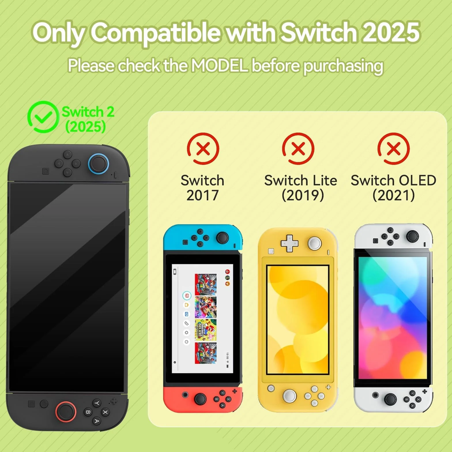GeekShare Pełna powłoka ochronna kompatybilna z Switch 2, twarda obudowa PC zaprojektowana dla konsoli do gier Switch 2025 i kontrolerów Joy Con - seria HEI