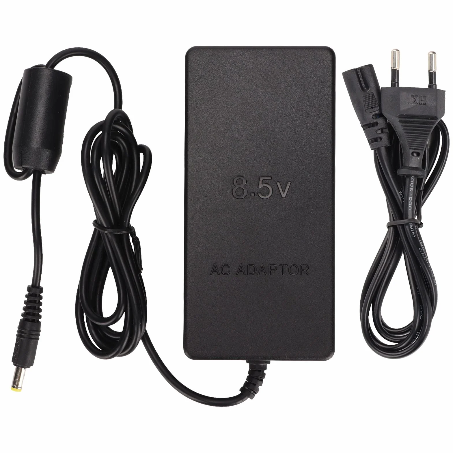 Zamiennik Zasilacza do, Przenośny Zasilacz Sieciowy Przewód do ładowarki do Konsoli Slim A/C 70000, Plug And Play(czarny)