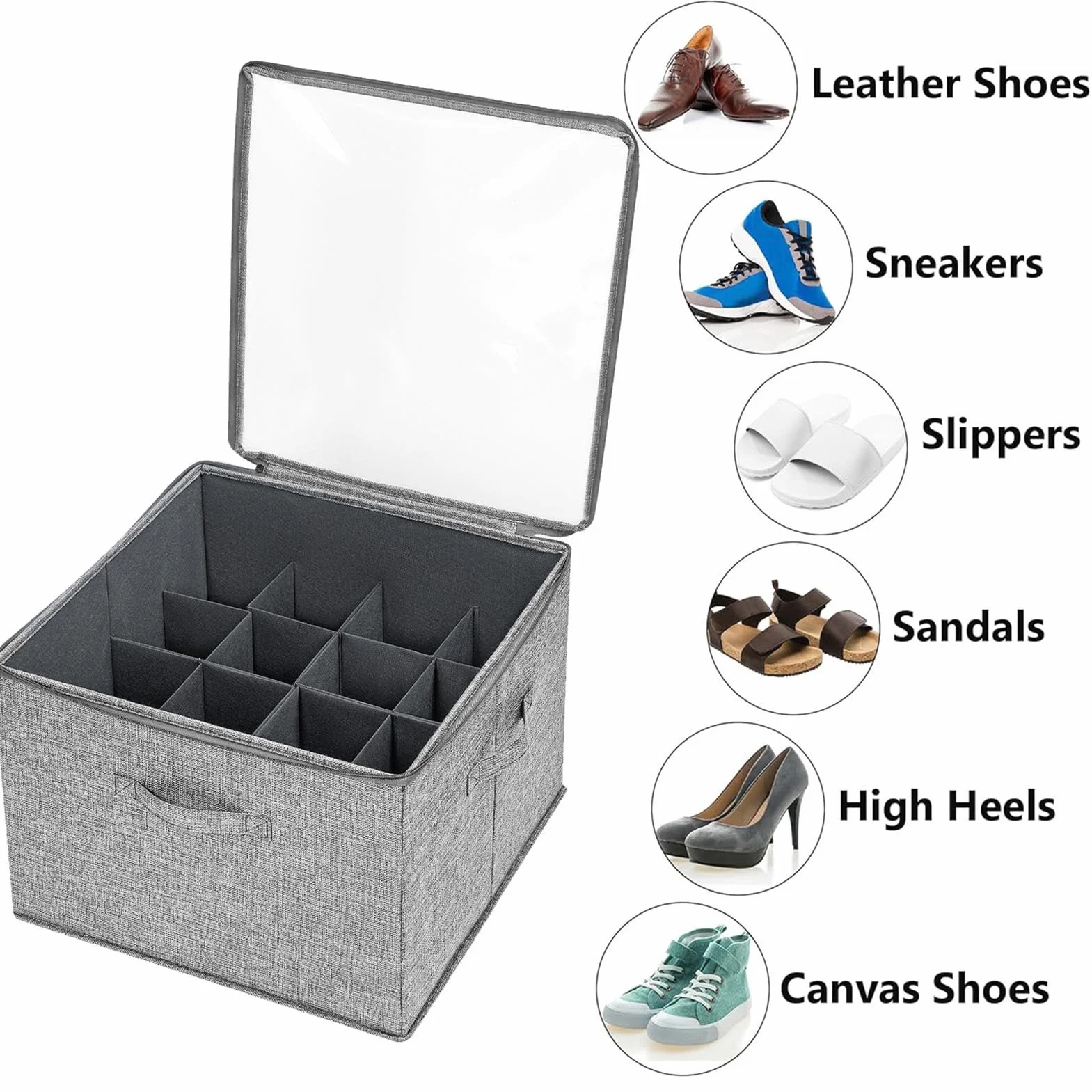 Rega? na buty, organizer do przechowywania butów, organizer na buty, pojemniki do przechowywania pude? na buty i sk?adane pojemniki do przechowywania butów z dolnym podparciem, oszcz?dzaj?cy miejsce