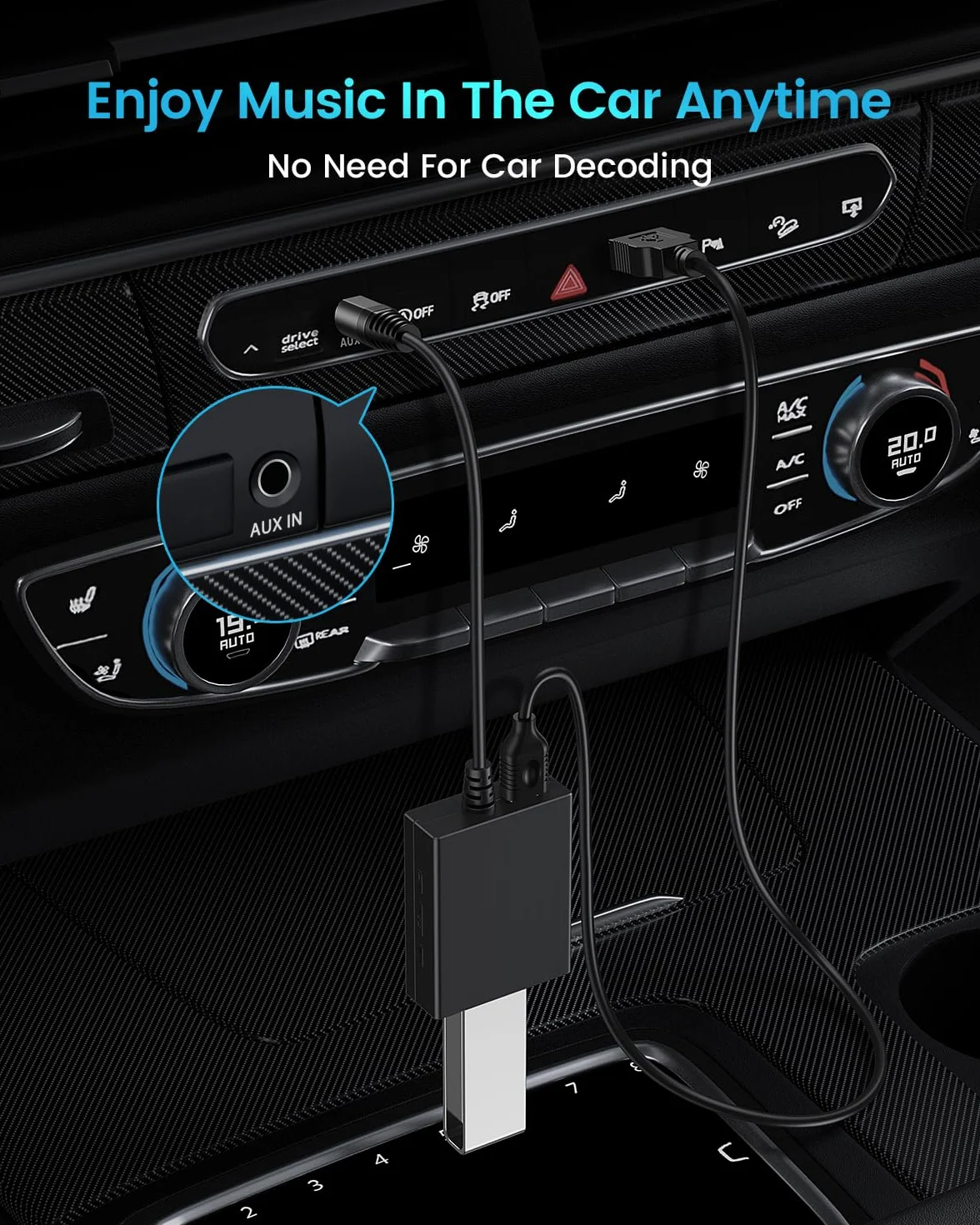 ANDTOBO USB do Aux Audio Adaptera