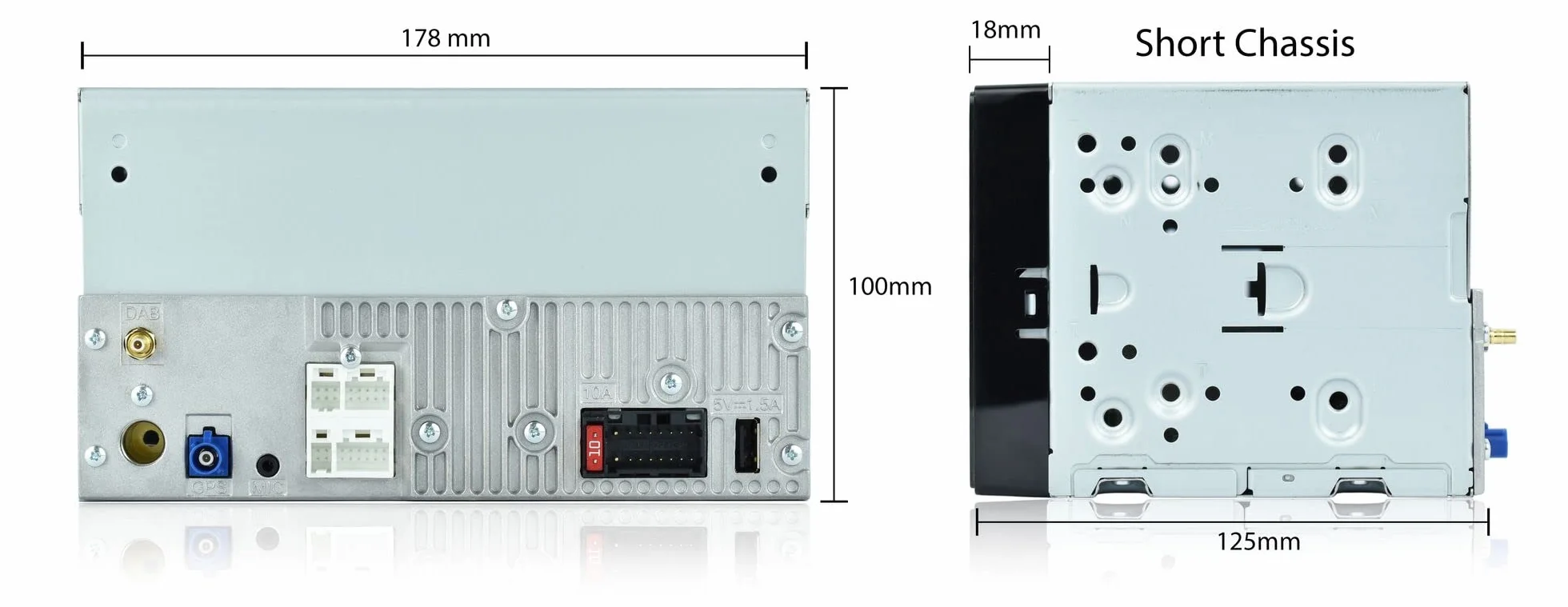 Pioneer SPH-DA360DAB - Odbiornik multimedialny 2DIN, pojemnościowy panel dotykowy 6,8 cali, z Wi-Fi, Apple CarPlay, Android Auto i DAB+