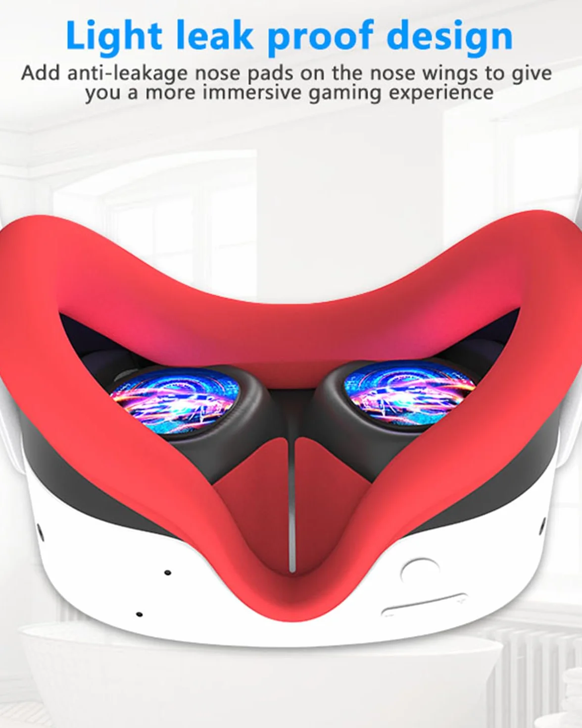 Silikonowa osłona twarzy VR do Meta Quest 3S, czarny