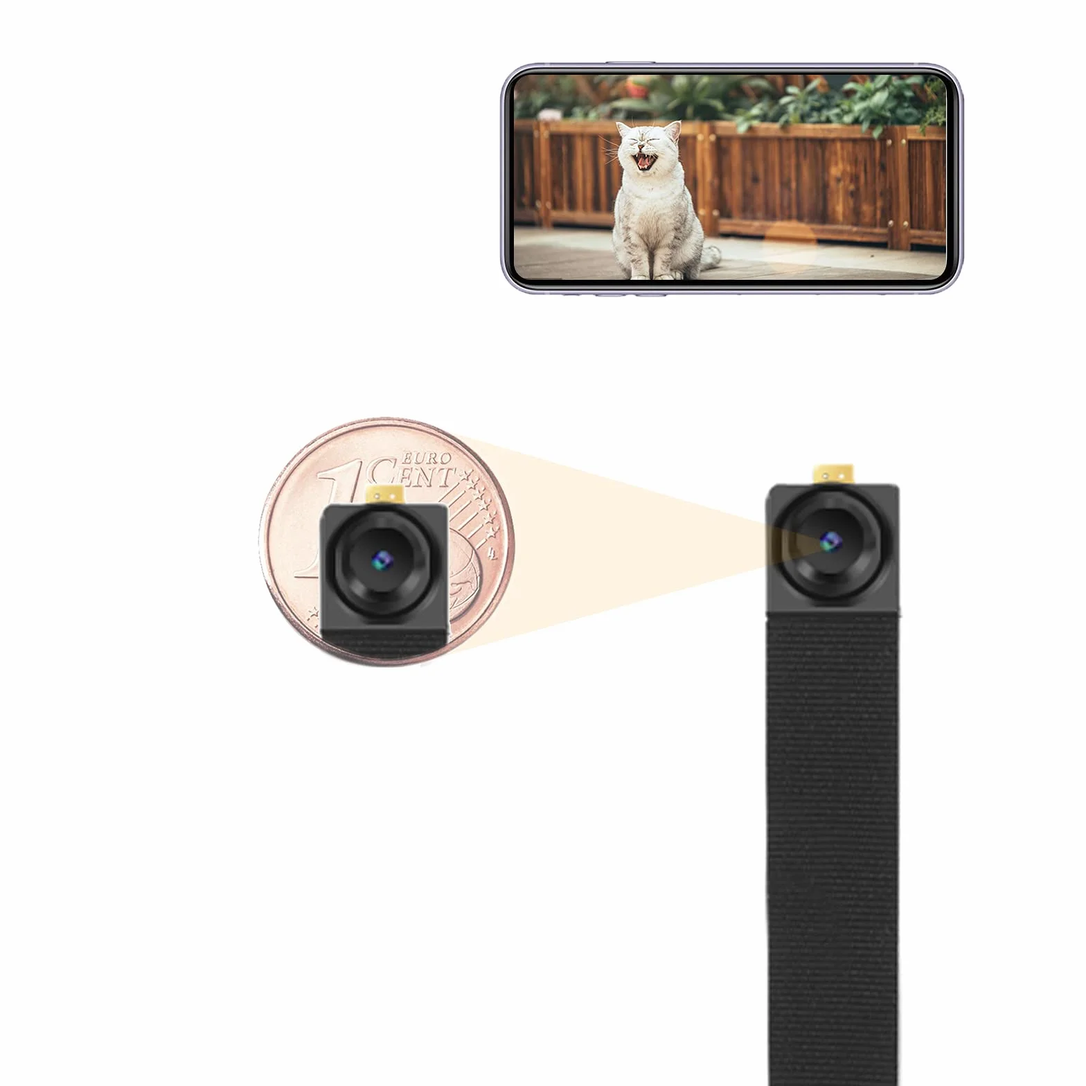 Mini kamera, HD mała kamera do monitoringu z aplikacją, przenośna mikrokamera bezpieczeństwa wewnętrzna z czujnikiem ruchu, wiwacam MW3, obsługa w Niemczech
