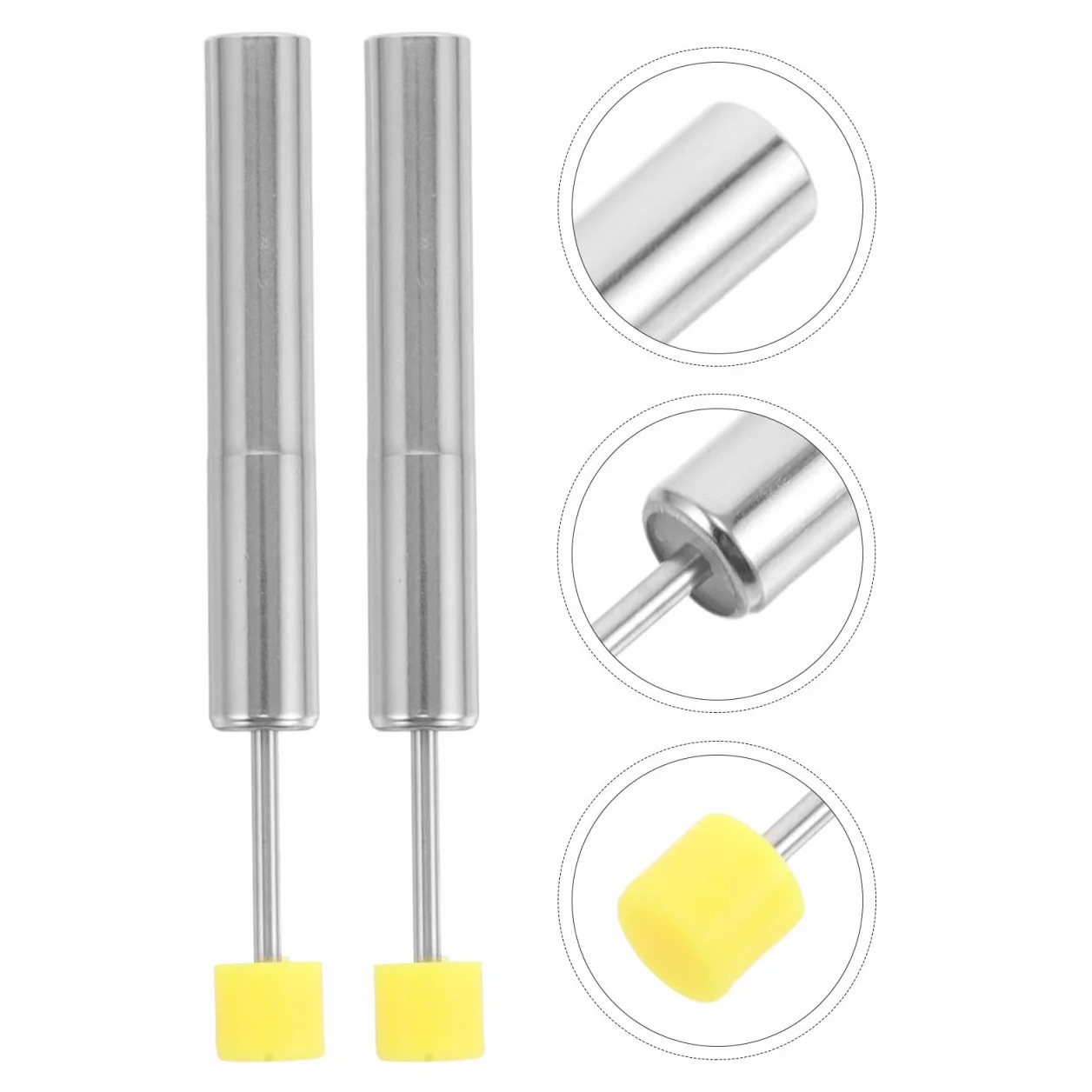 Amosfun Amortyzator do koszy na śmieci, hydrauliczne zawiasy do kosza na śmieci, powoli zamykające się tłoki, zamiennik uszkodzonych amortyzatorów, stal nierdzewna