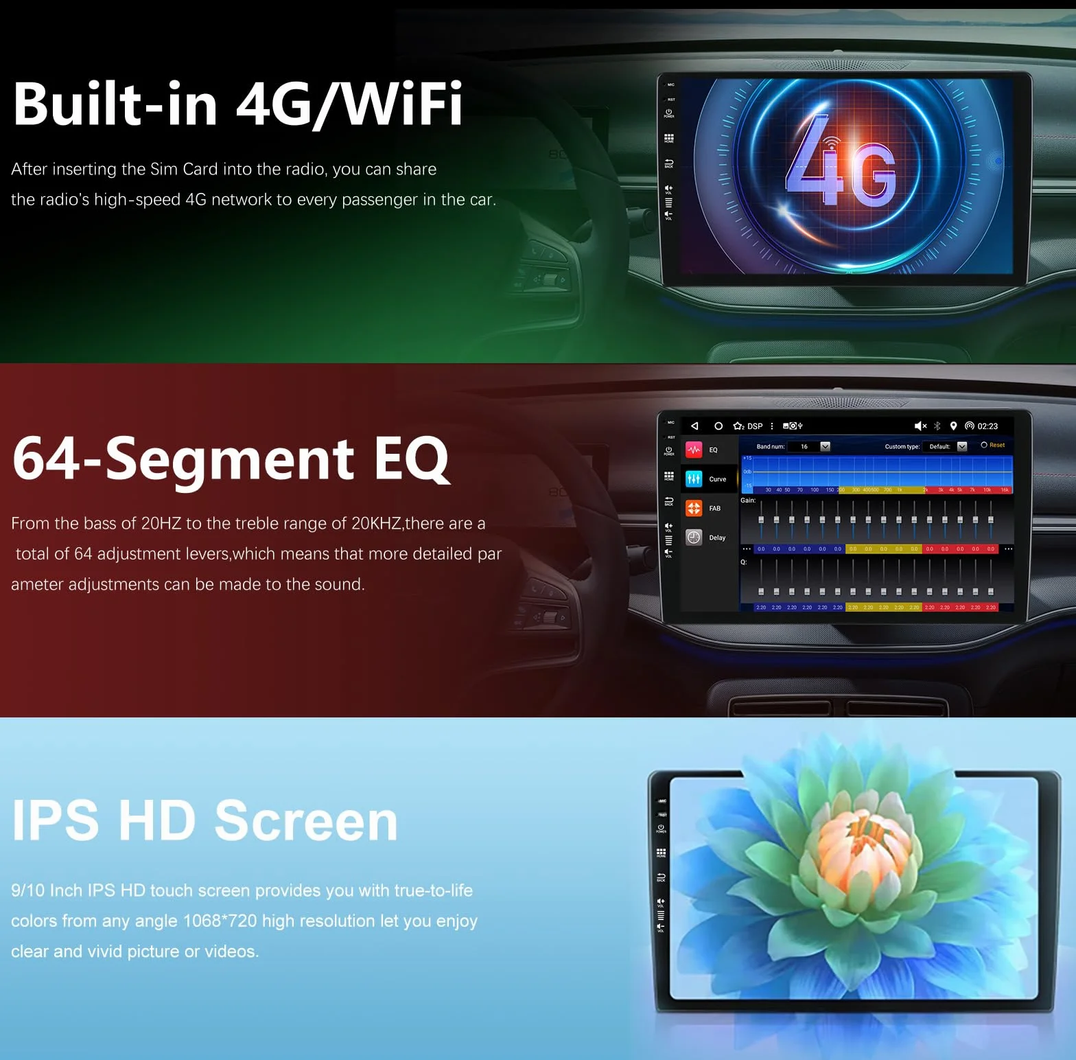 DAB+/4G podwójne DIN Android radio samochodowe do Citroen Berlingo/Peugeot Partner 2008-2019 GPS nawigacja Carplay Android Auto Fast Boot-360 kamera WiFi RDS FM-6+128G