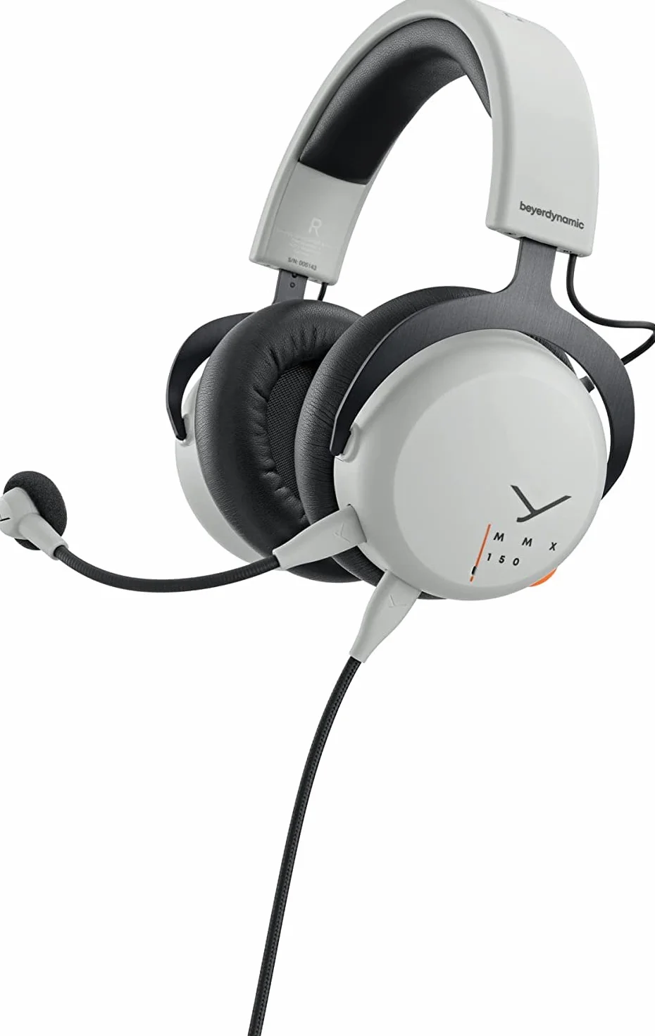 Słuchawki do gier beyerdynamic MMX 150 z zaawansowanym systemem, szarym kolorem i mikrofonem Meta Voice zapewniają doskonały dźwięk na wszystkich urządzeniach do gier.