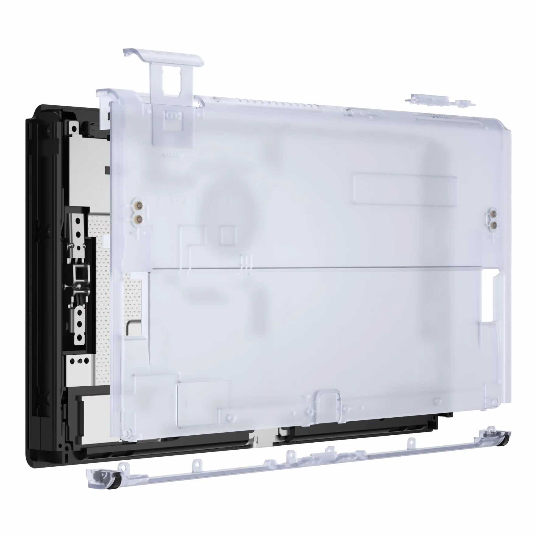 eXtremeRate Lodowiec Niebieski Console Back Plate DIY Wymienna Housing Shell Case dla Nintendo Switch OLED Console – JoyCon Shell & Kickstand Nie Są Wliczone W Cenę
