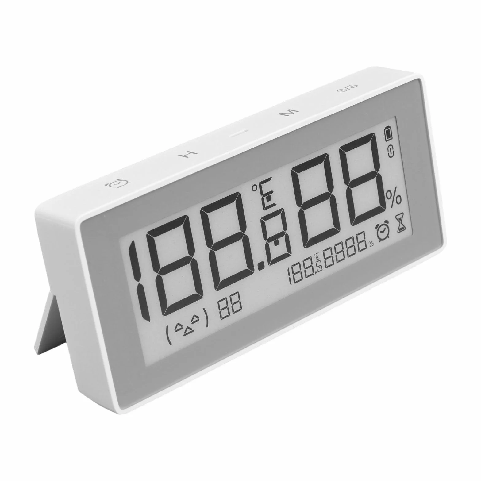 Inteligentny zegarek do monitorowania temperatury i wilgotności powietrza o smukłej konstrukcji i widoczności pod każdym kątem