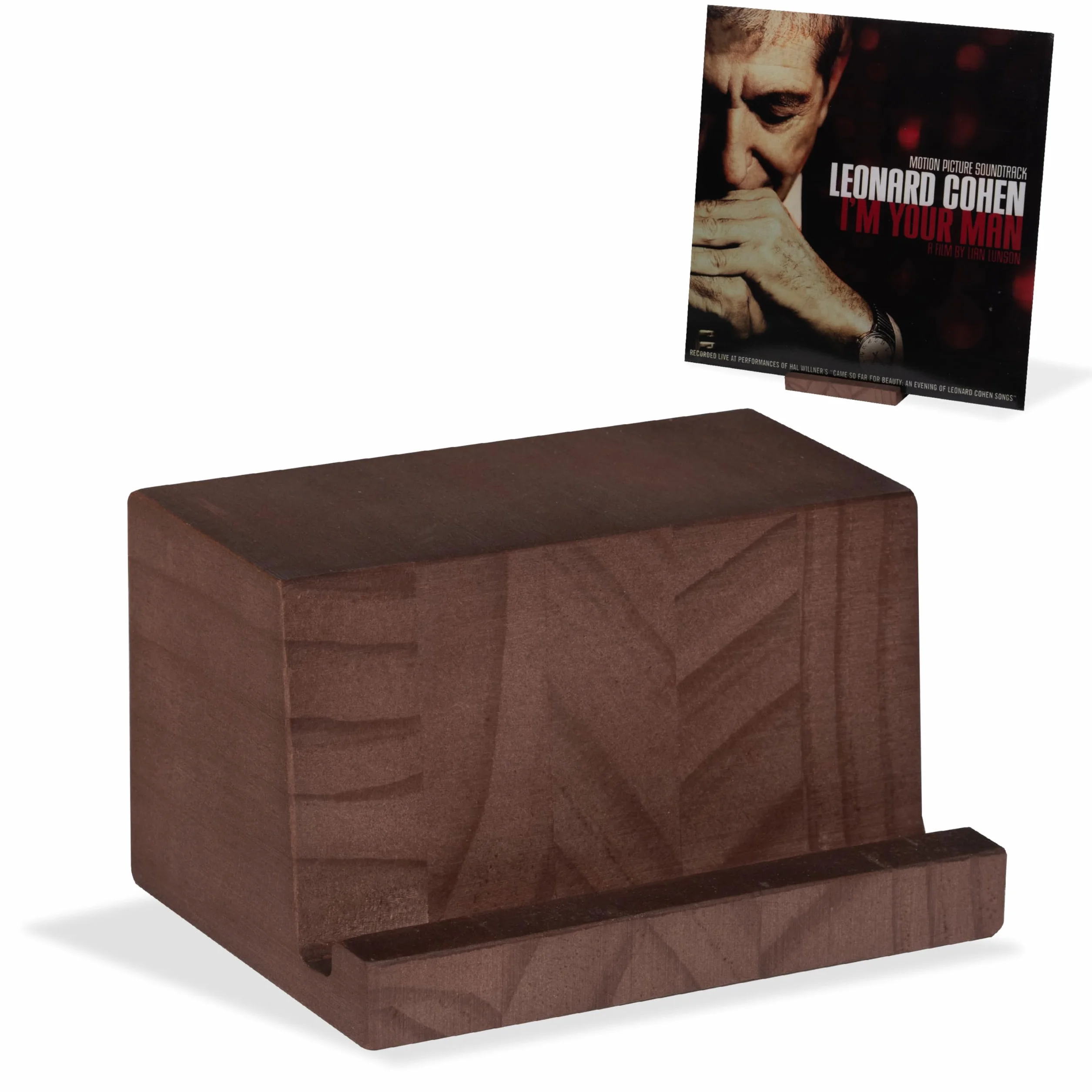 KAIU Wysokiej jakości stojak na płyty winylowe – zaprezentuj teraz odtwarzany album – minimalistyczny i elegancki design uchwytu – kompatybilny ze wszystkimi płytami CD i LP