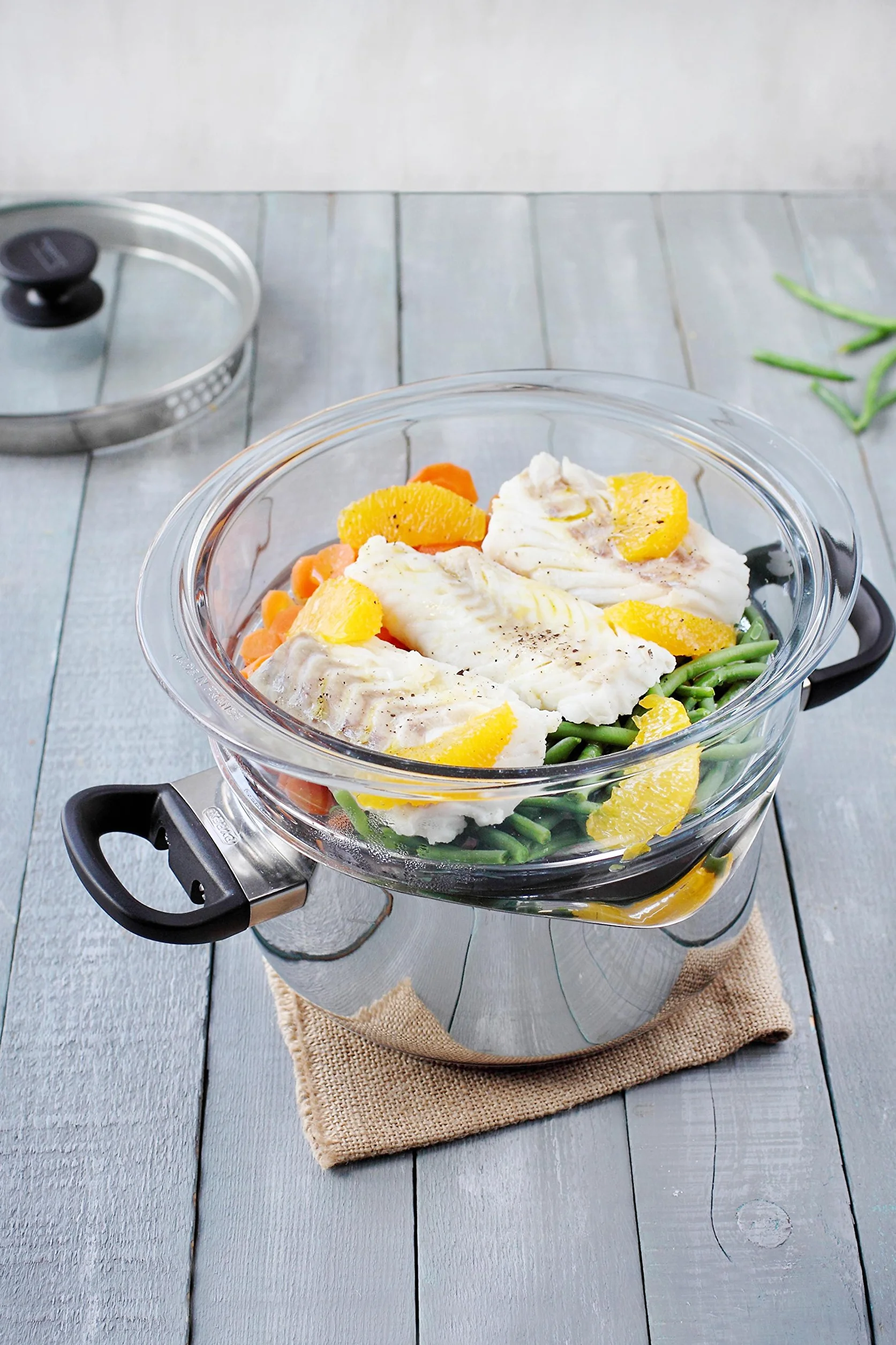 Pyrex Classic Szklany kosz na parze Ø 20 cm