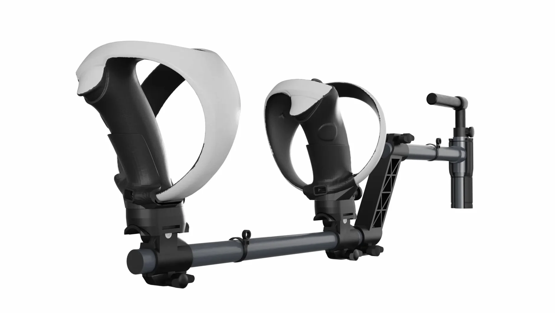 VR Gunstock do Playstation VR2, kompatybilny z PSVR2 kontrolerami dla lepszej stabilności i lekkiego magnetycznego adaptera PlayStationVR2 (czarny)