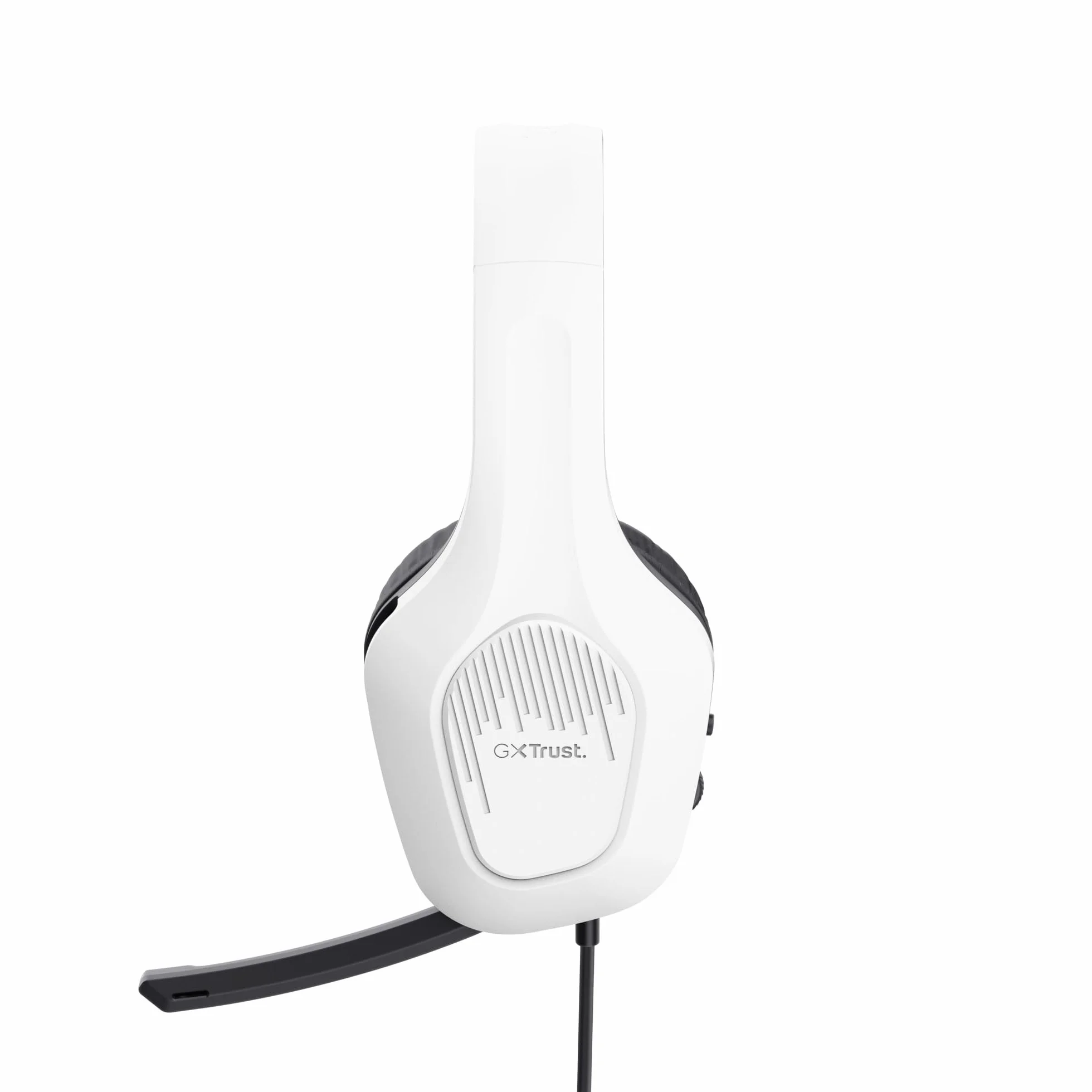 GXTrust 418W Rayne Lekkie Słuchawki Gamingowe PC Xbox PS4 PS5 Switch Smartfon 3.5 mm, Kabel 200cm, Przetworniki 50mm, Odchylany Mikrofon, Przewodowy Zestaw Słuchawkowy Wokółuszny, Biały