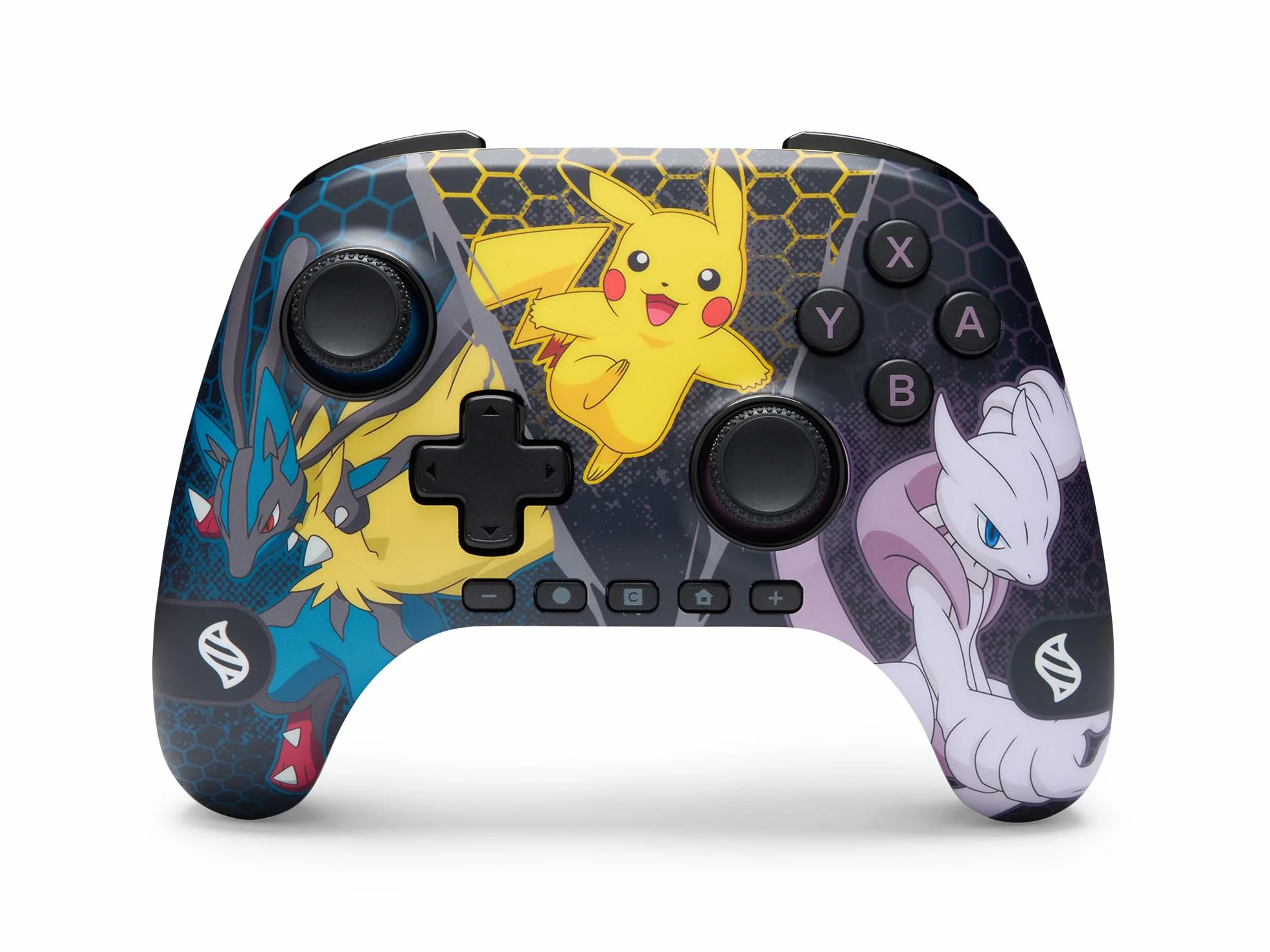 Bezprzewodowy kontroler PowerA Advantage do Nintendo Switch 2 – Pokémon: Mega Ewolucje, oficjalna licencja, efekt Halla, mapowalne przyciski, kontroler Pro, przycisk C, sterowanie ruchem, dla graczy