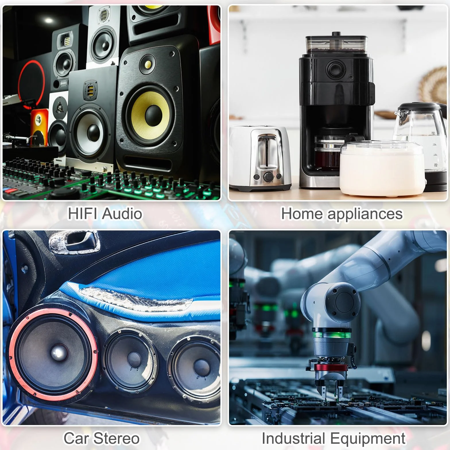 QUARKZMAN 4 sztuki zwrotnice zwrotnic 4,7uf kondensator 250 V Axial Audio głośnik Crossover MKP kondensator filmowy