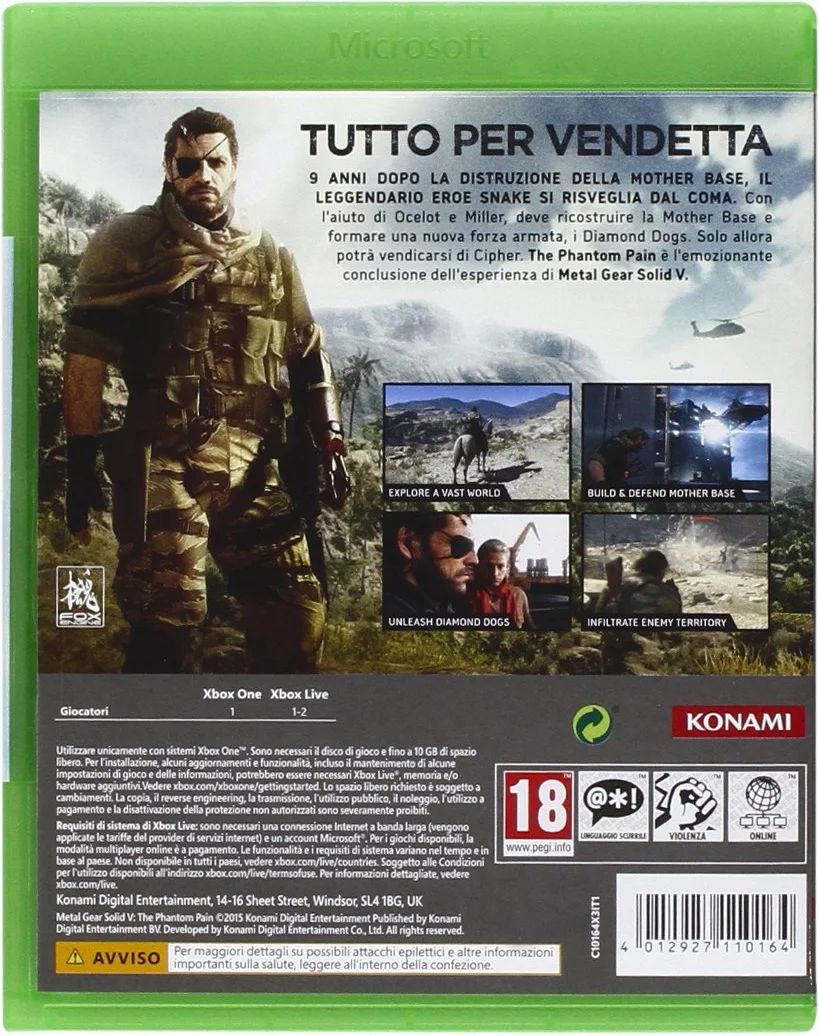 Konami Metal Gear Solid V: The Phantom Pain - Standard Edition - Xbox One