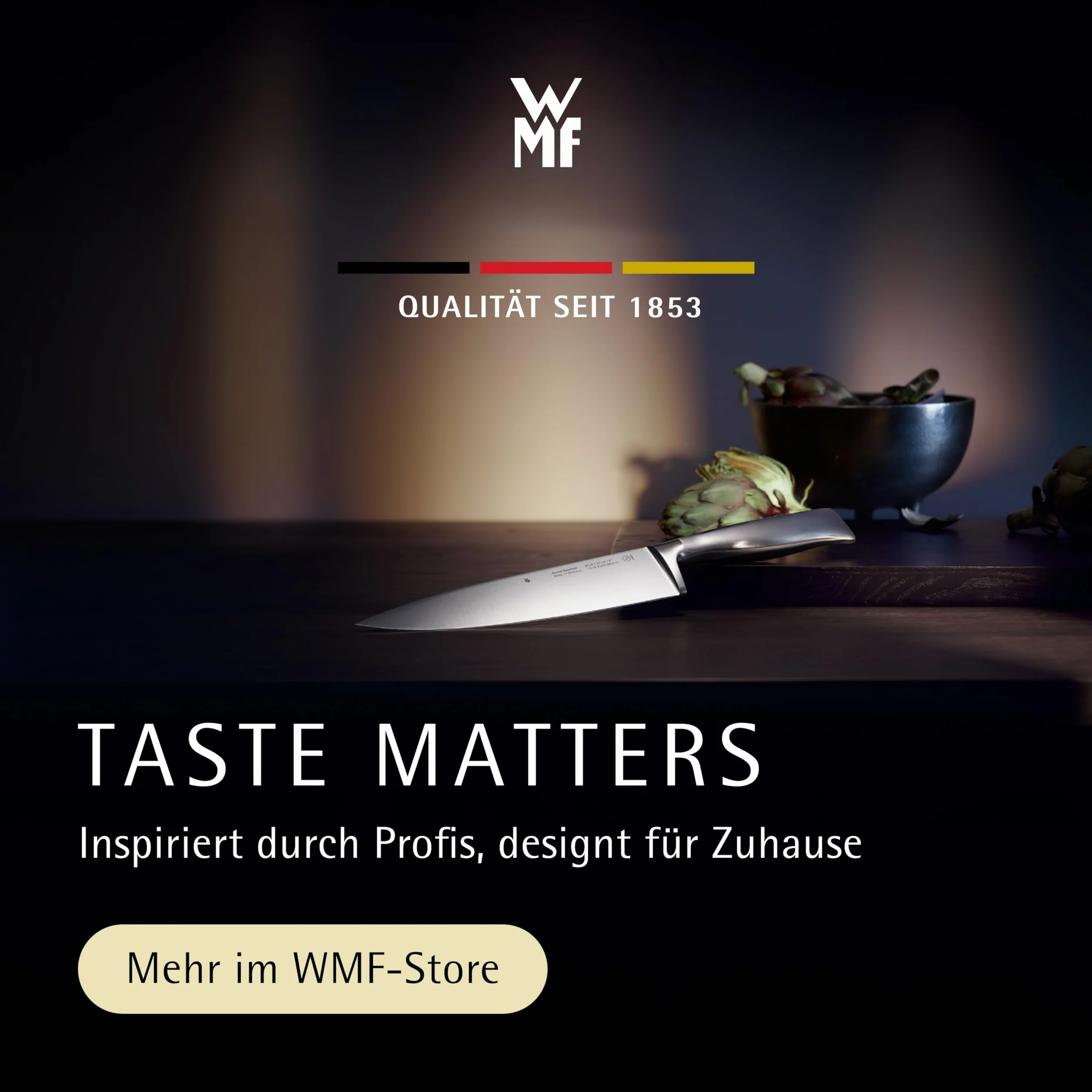 Wmf Touch Zestaw Noży Kuchennych, Czarny, 2 sztuki