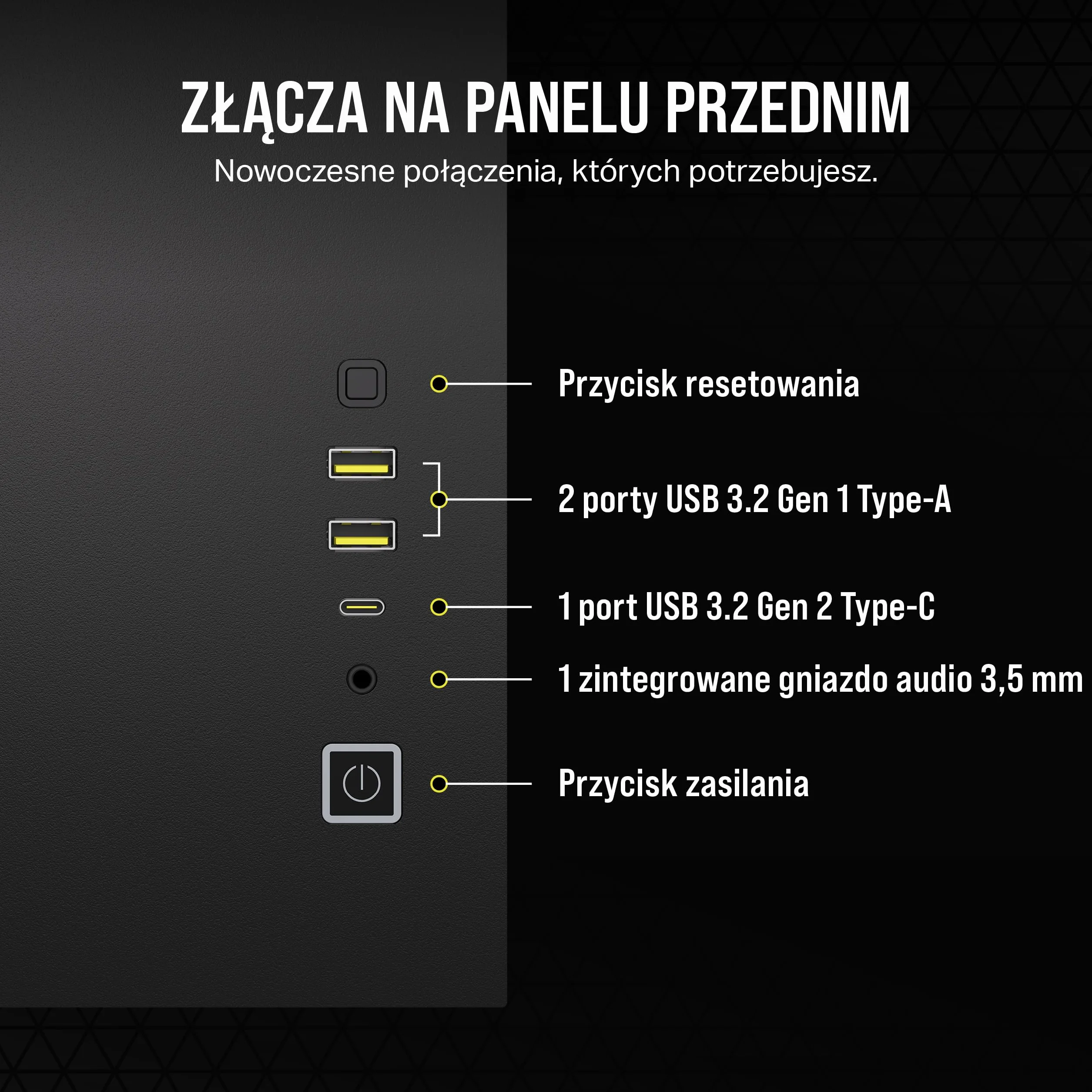 CORSAIR 2500D AIRFLOW Obudowa mATX PC - Brak Wentylatorów w Zestawie - Konstrukcja z Dwiema Komorami - Kompatybilna z Płytami Głównymi z Odwróconym Połączeniem - Czarny