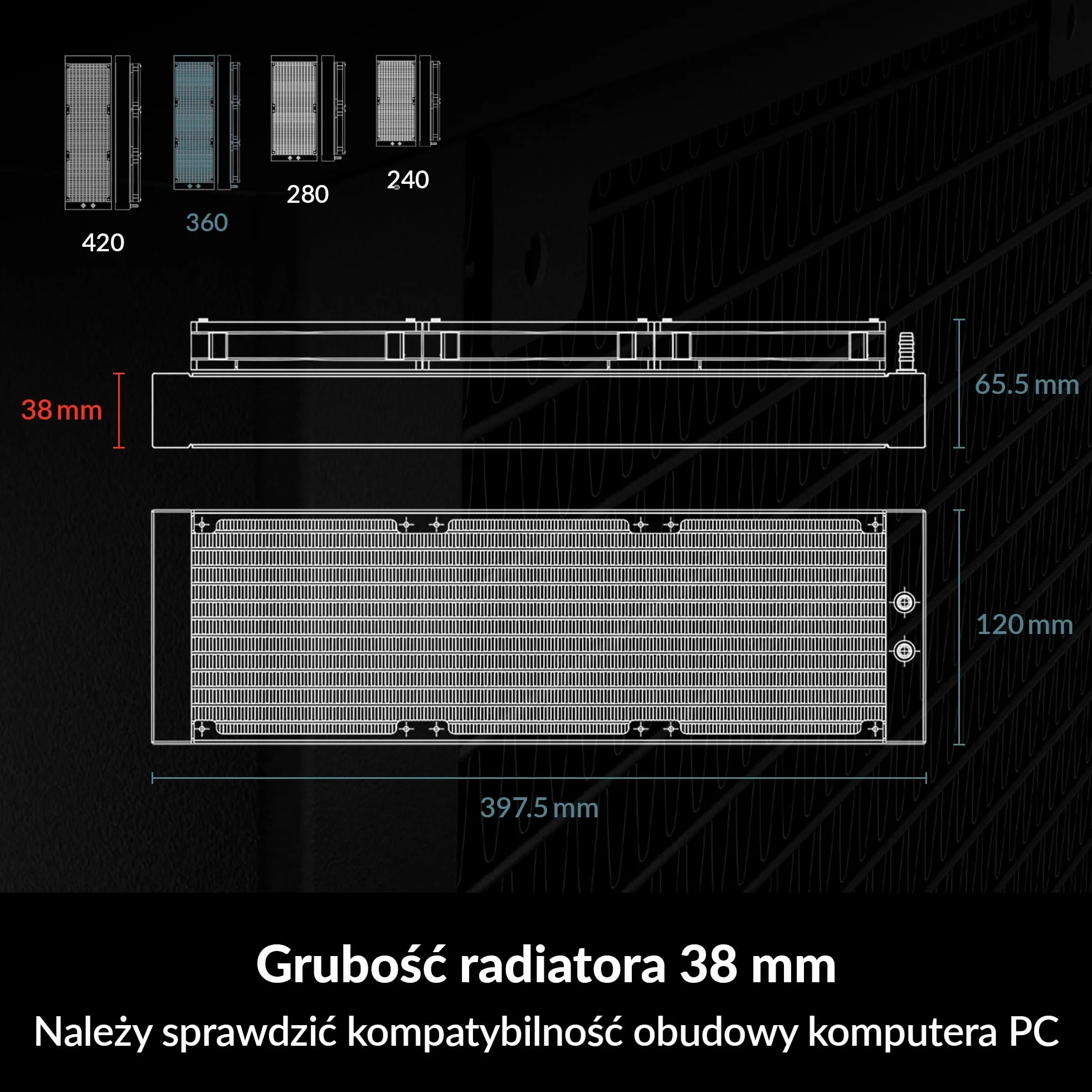 ARCTIC Liquid Freezer III 360 - Chłodzenie wodne PC, All-in-One CPU AIO Water Cooler, kompatybilny z Intel i AMD, wydajna pompa sterowana PWM