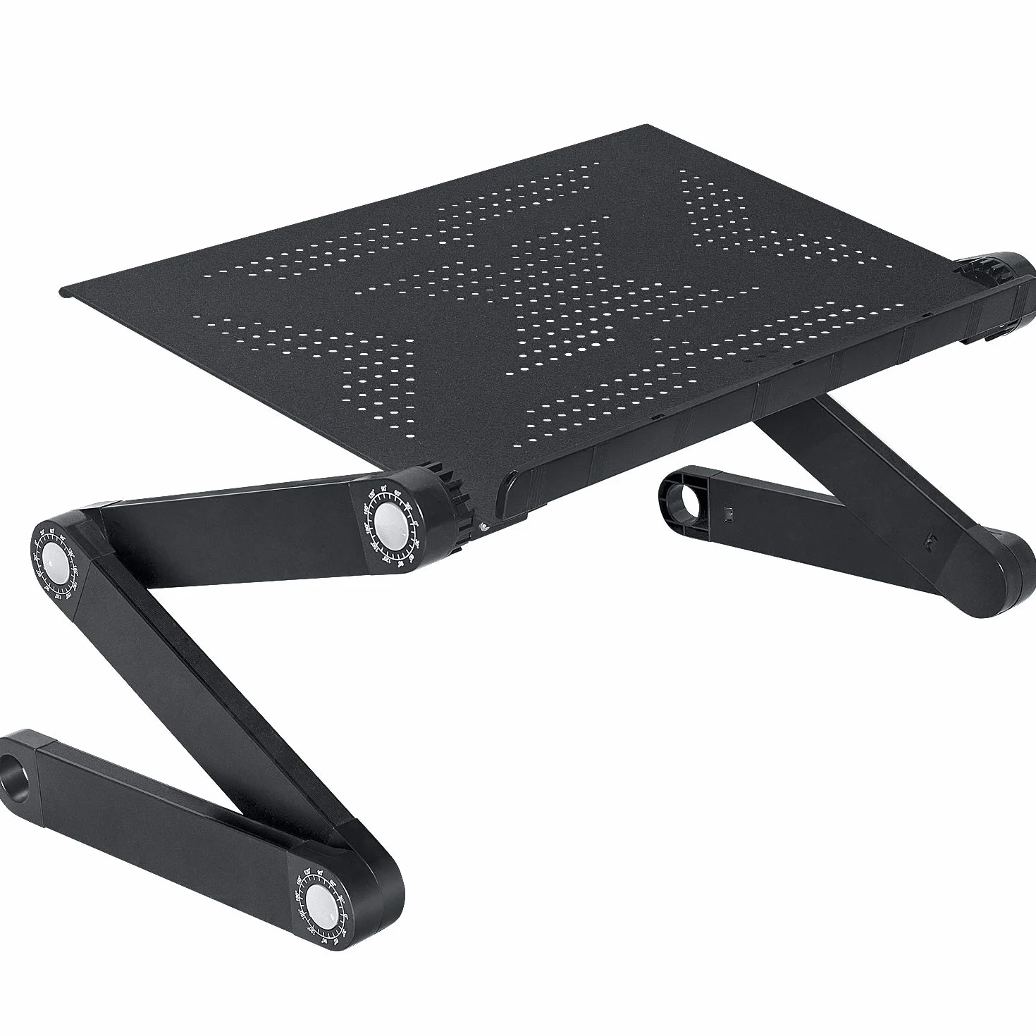 Wonder Worker Newton, składany stolik na laptopa, stojak na tablet i laptop, designerski stół do czytania do łóżka krzesła i sofy, ergonomiczny, wszechstronny regulowany, lekki aluminium