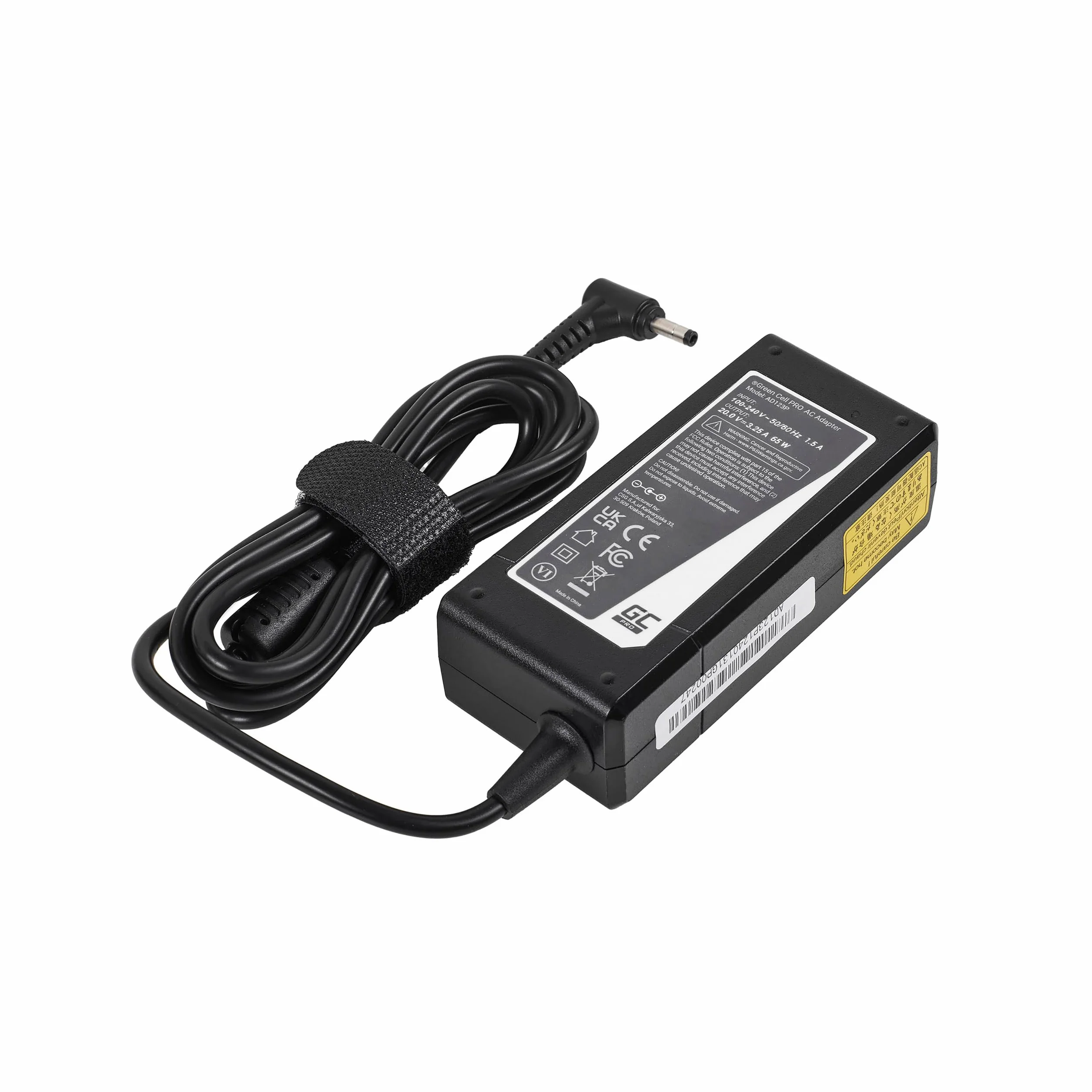 GreenCell PRO zasilacz do Lenovo IdeaPad 100-15IBD 110-15ACL 110-15ISK 310-15ISK 320-15IKB 320-15ISK ładowarka do laptopa z kablem zasilającym (20 V 3.25A 65W)