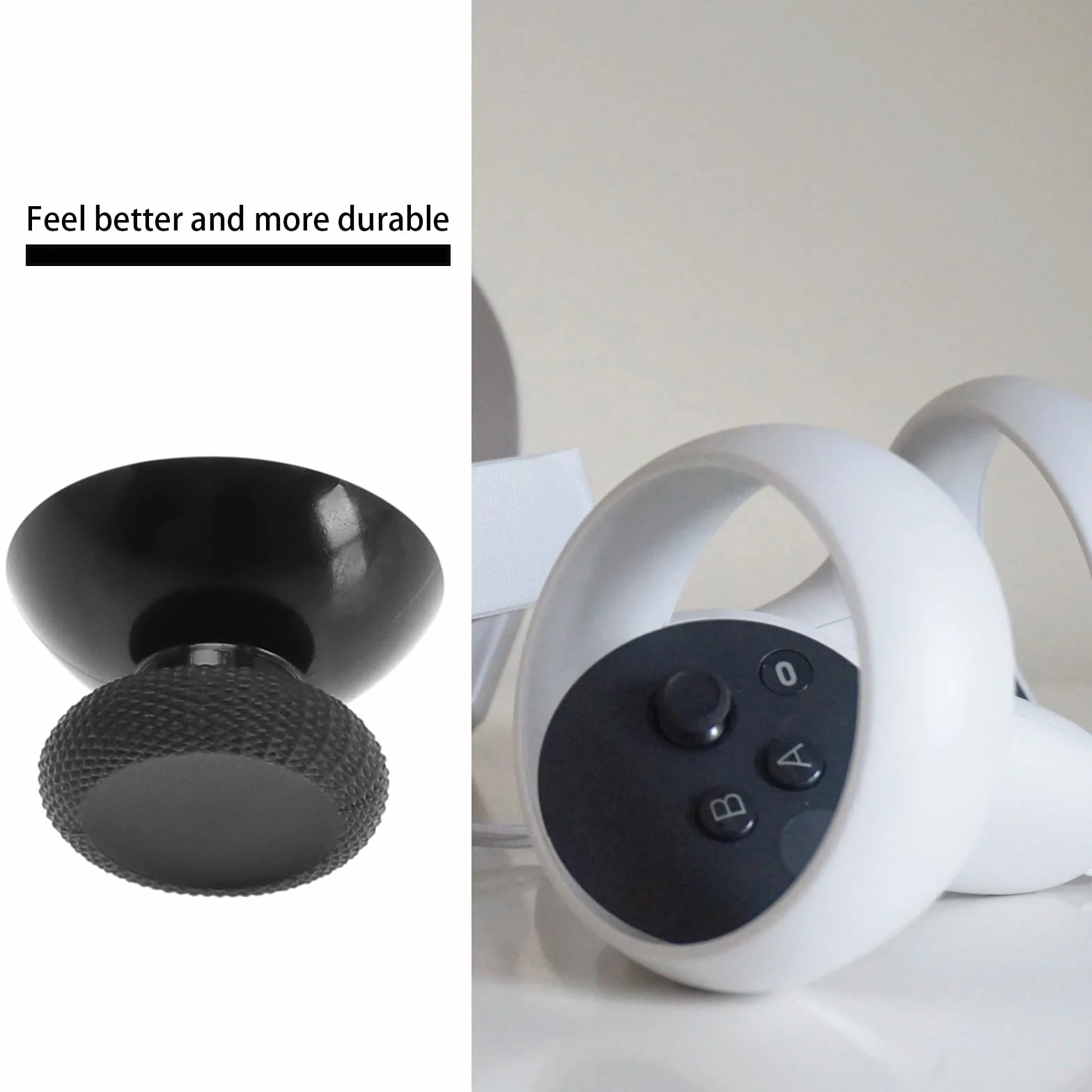 Zamiennik nasadki joysticka kompatybilny z Meta Oculus Quest 2 analogowy joystick grzyb nakładki na kciuk tworzywo ABS czarne