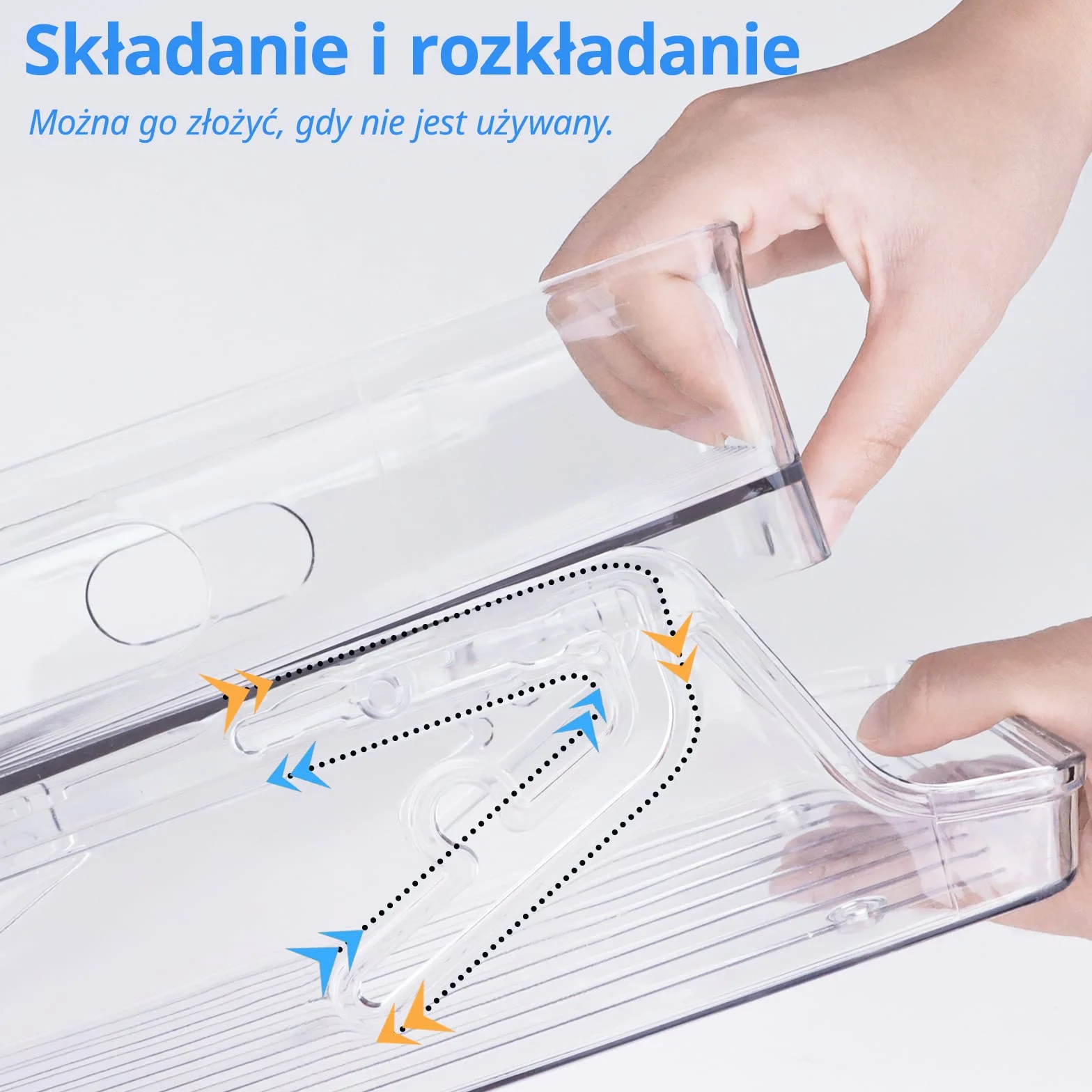 Organizer do lodówki na puszki 2-poziomowy automatyczny dozownik