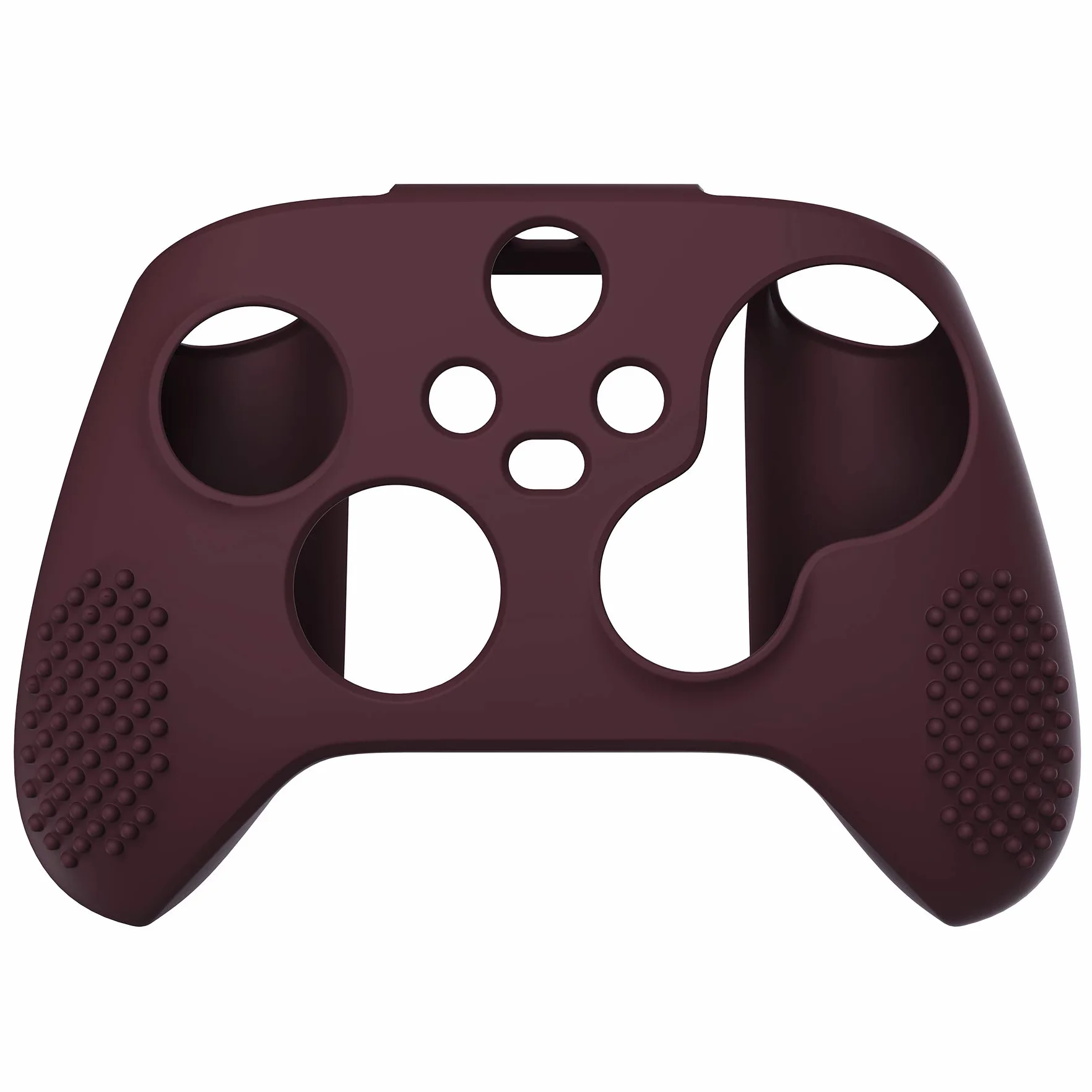 eXtremeRate PlayVital Antypoślizgowe Pokrowiec Ochronny do Xbox Series X S Kontrolera,Miękka Gumowe Ochraniacz Skóry do Xbox Series S X,Silikonowe Etui z 6 szt Nakładkami Joysticka-Wino Czerwone
