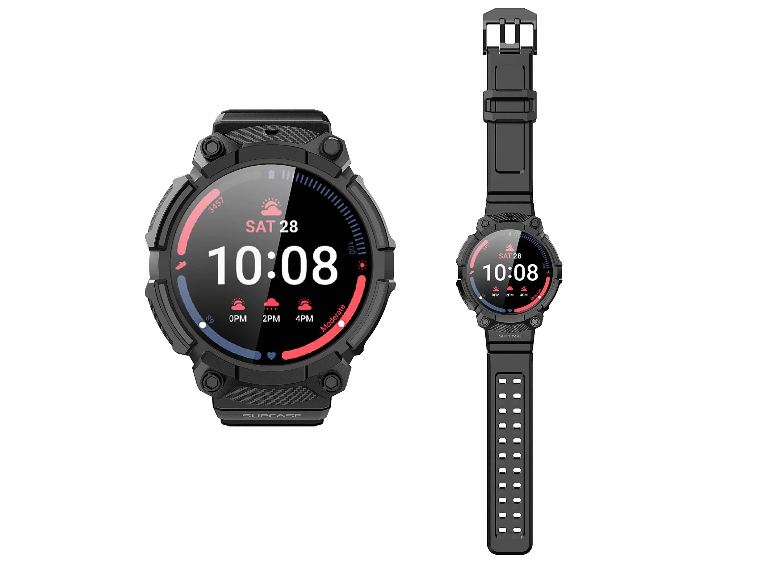 SUPCASE Wytrzymałe etui ochronne z paskami do Galaxy Watch 5 Pro 45 mm, wersja 2022 Unicorn Beetle Pro