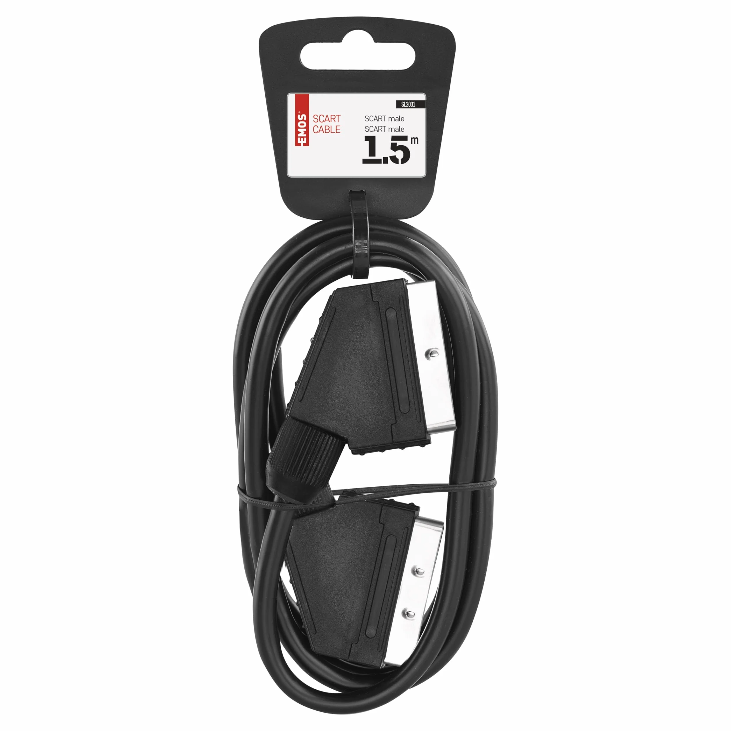 EMOS SL2001 adapter/AV kabel SCART wtyczka SCART, 1,5 m, ECO