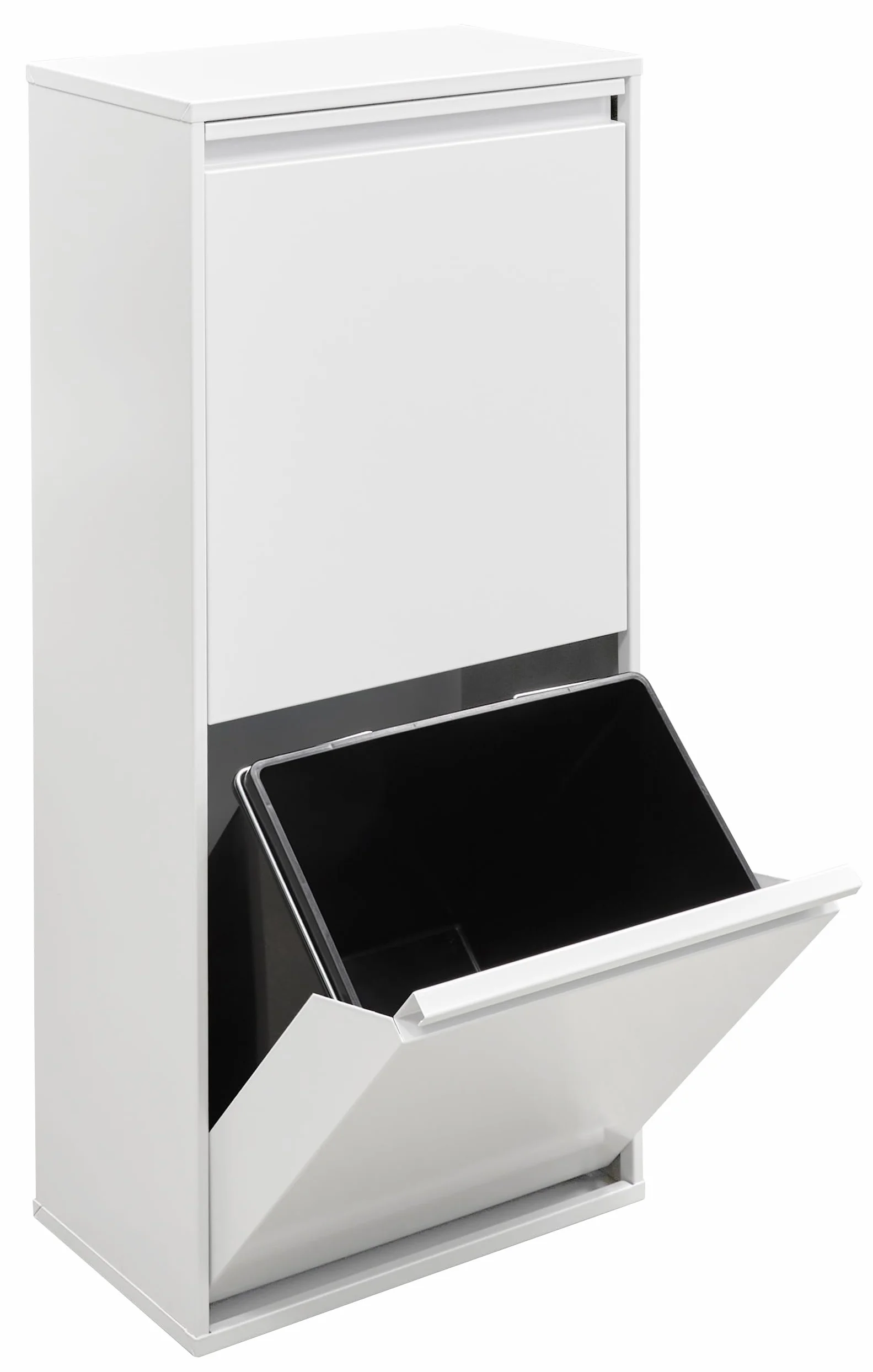 Arregui Basic CR401-B2 Kosz na śmieci 2 x 23 l (46 l) do recyklingu biały