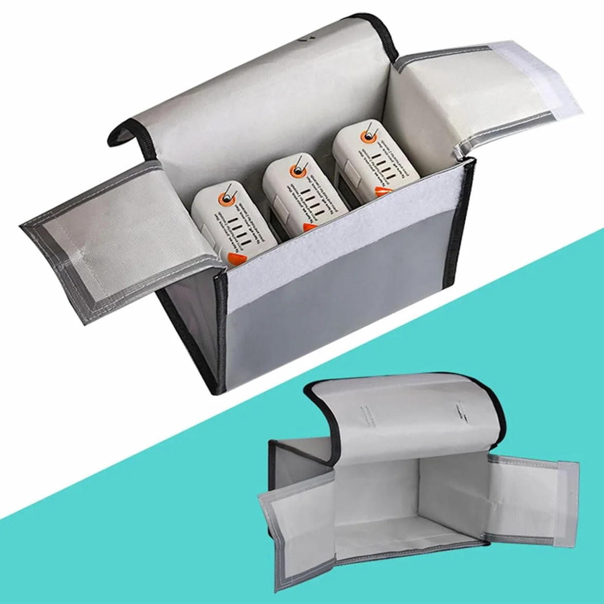 WANGCL Przeciwwybuchowa Ognioodporna Torba Lipo Wodoodporna na Baterie - Duża Torba na Ramię do Przechowywania Baterii Drona 215 x 155 x 115 mm