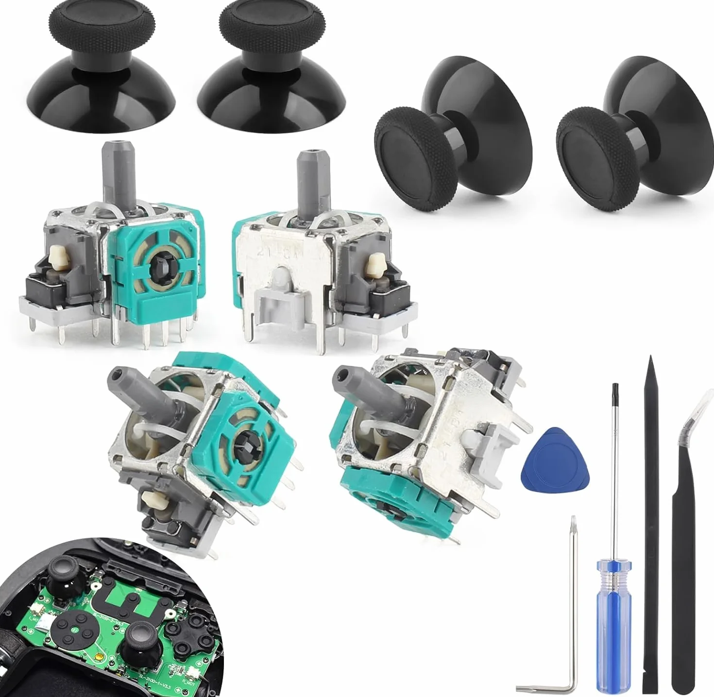 Analogowy joystick zamiennik do Xbox One, kontroler 3D joystick nakładki zamienne akcesoria