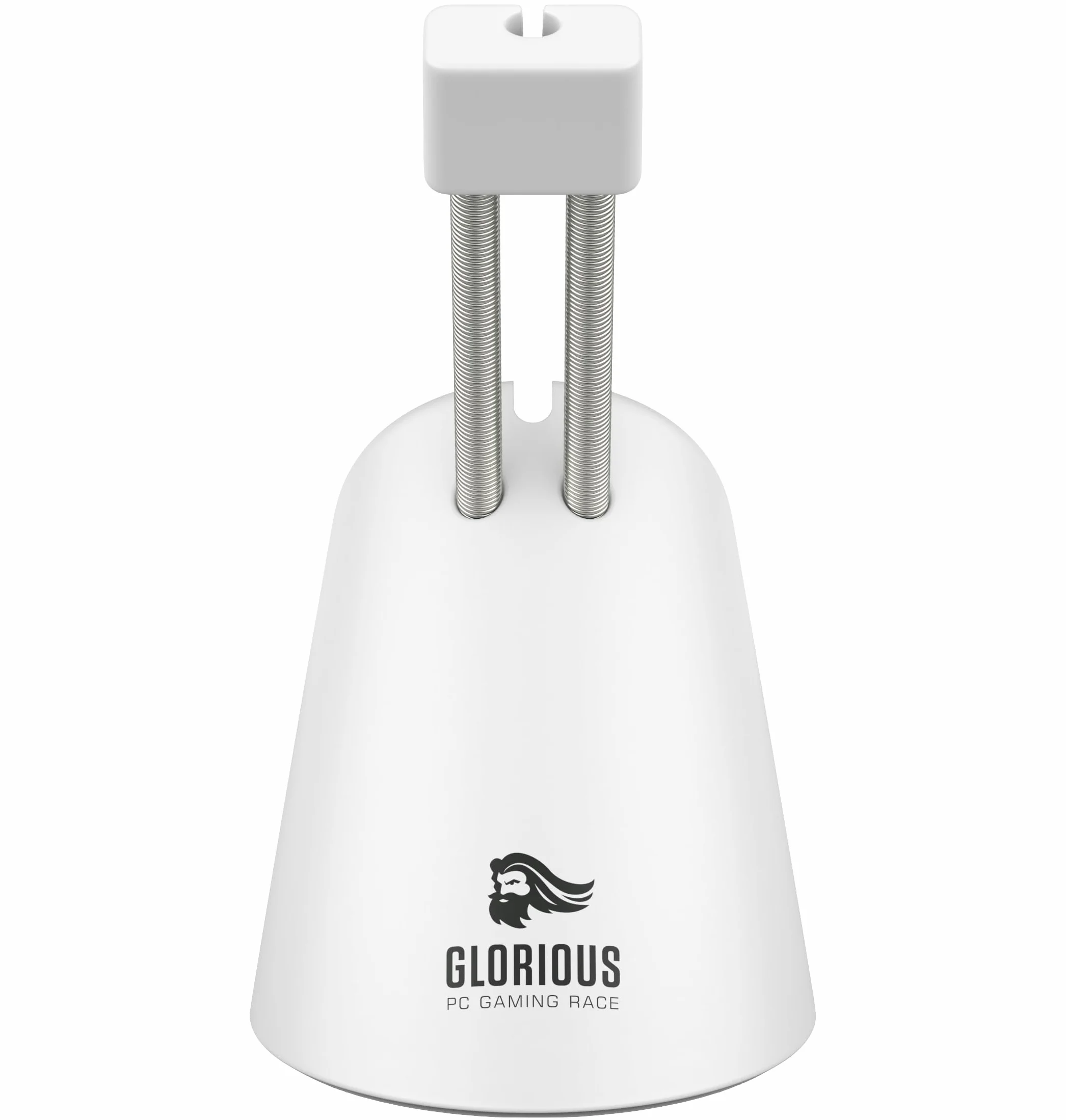 Glorious Gaming Mouse Bungee – kompatybilny z wszystkimi myszkami, zapobiega ciągnięciu się kabla, regulowane ramię, jakość premium, gumowy spód – Biały