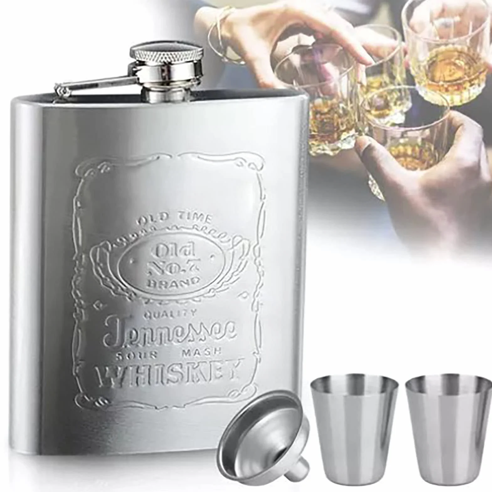 Szczelna Piersiówka ze Stali Nierdzewnej do Whisky 7 uncji