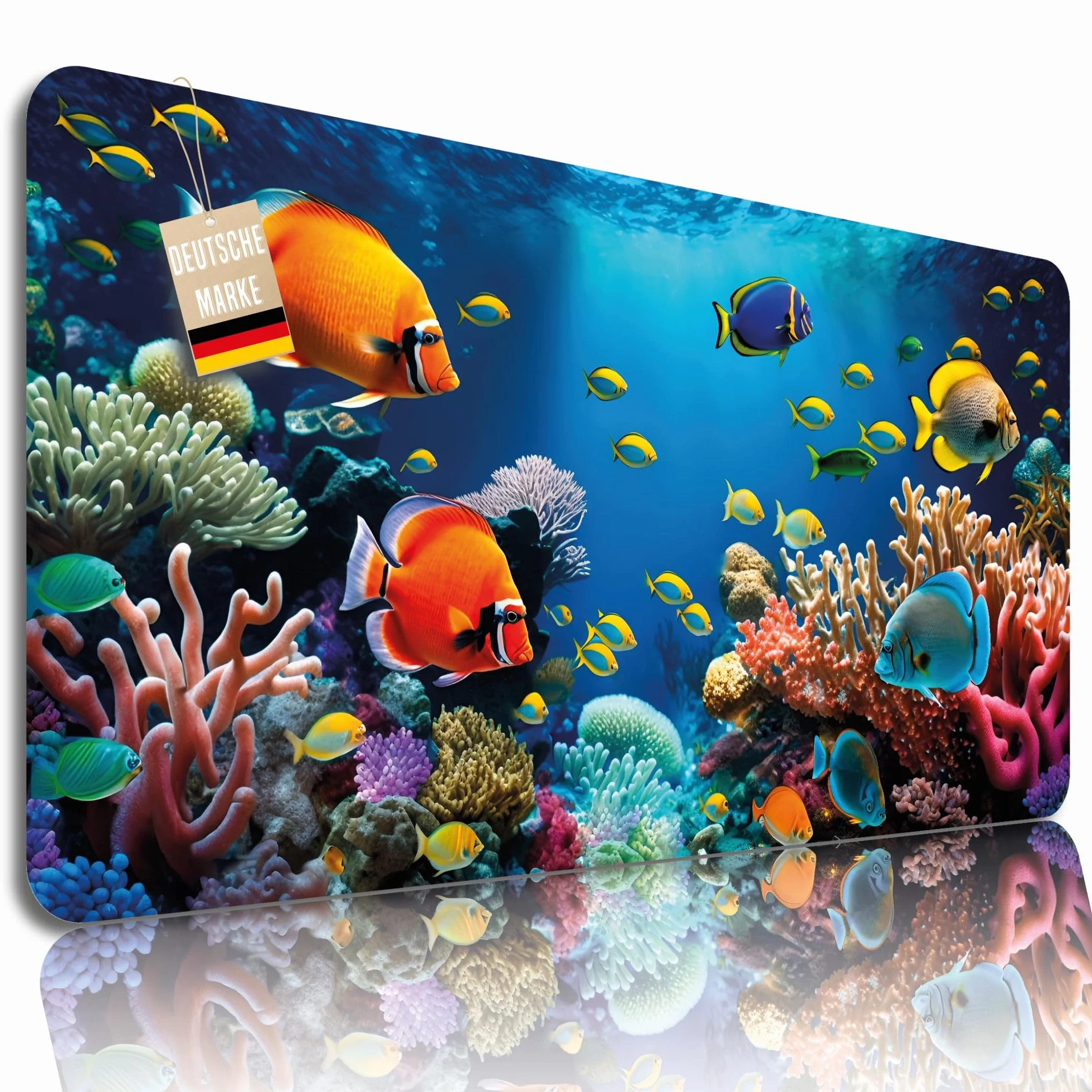Lineo® Podkładka na Biurko dla Dzieci Wodoodporna Mata Ochronna Podkładka na Biurko Deskpad Mata na Biurko Dziecięce (Akwarium (70x40 cm))