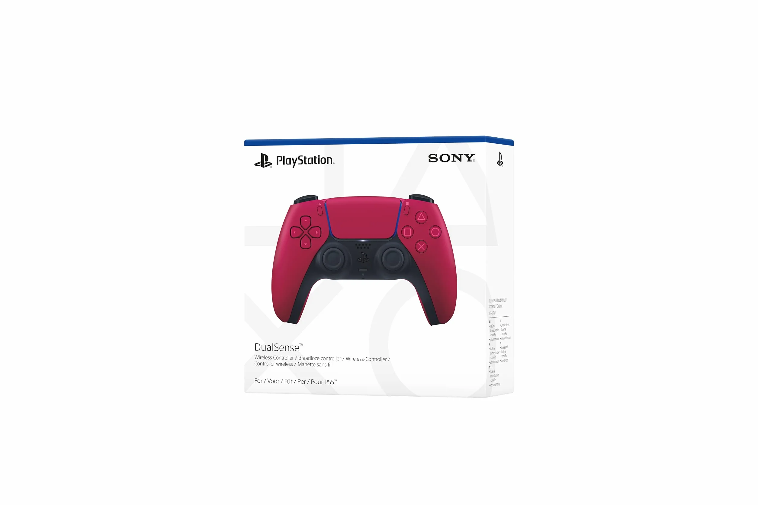 Sony Playstation 5 Dualsense Controller Cosmic Red Black
