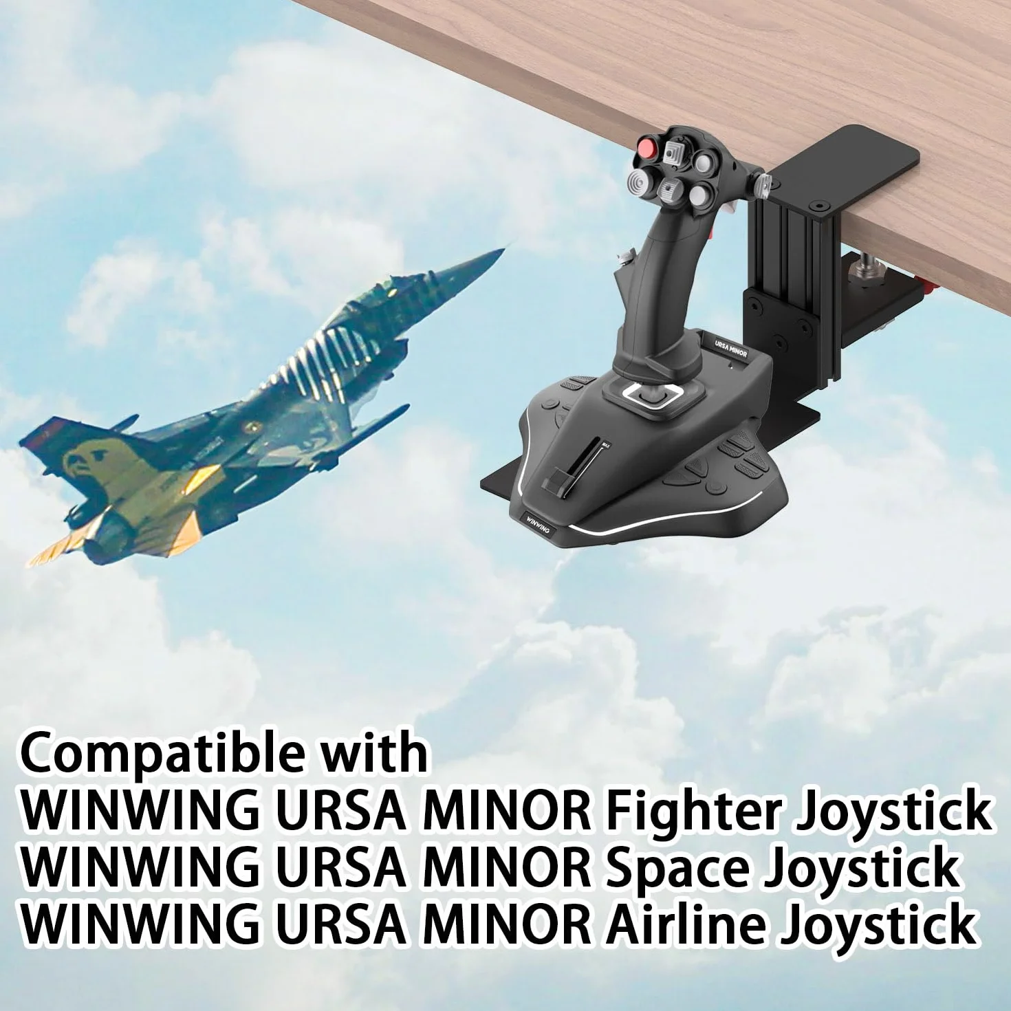 Uchwyt biurkowy do Thrustmaster T-Flight Hotas X, Logitech G Extreme 3D, Turtle Beach VelocityOne Flightstick