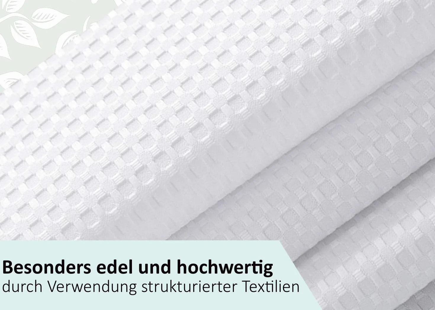Arteneur Biała zasłona prysznicowa 120x180 cm Öko-Tex 100 wodoodporna odporna na pleśń nieprzejrzysta