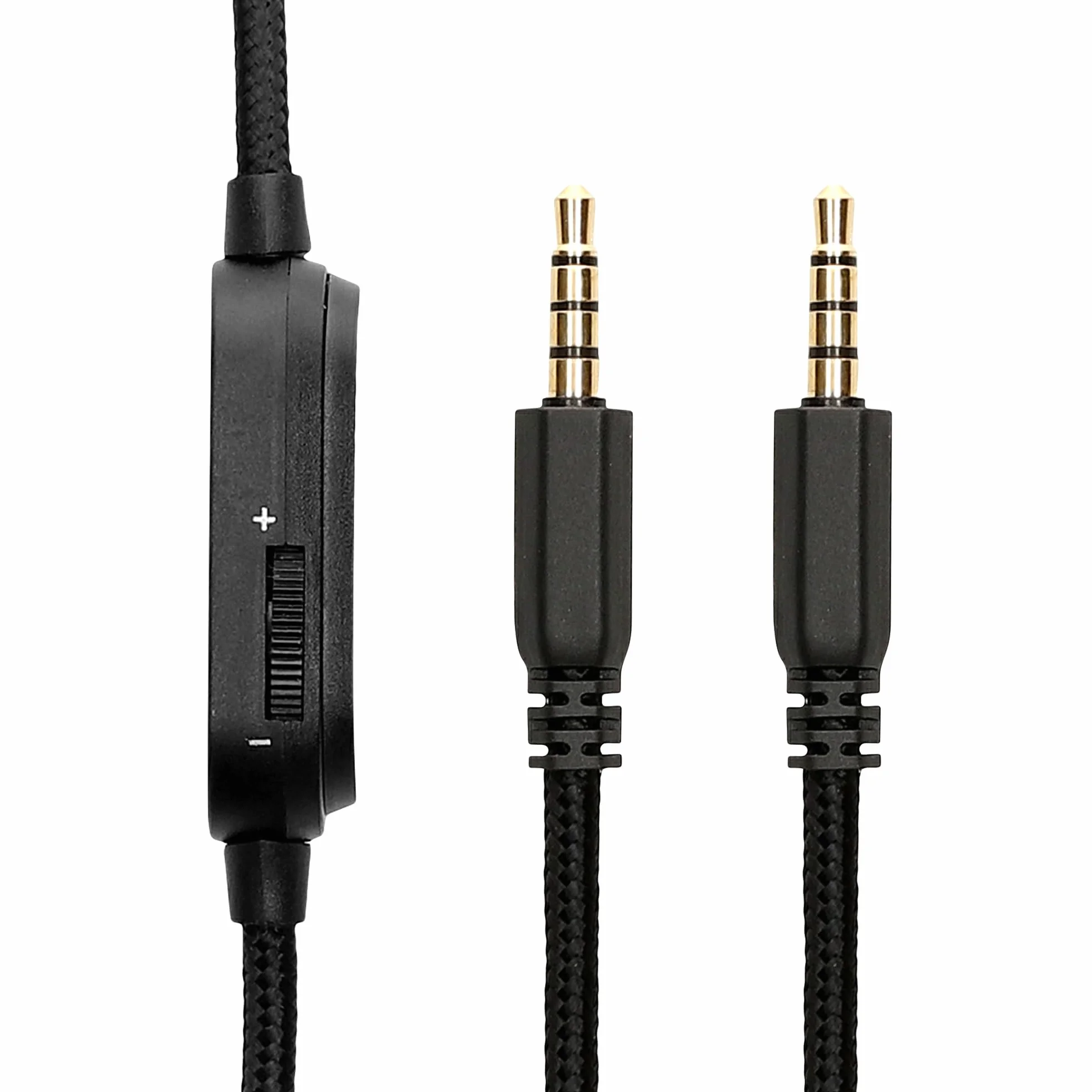 kwmobile kabel do słuchawek kompatybilny z Alienware AW920H / AW720H / AW310H / AW510H / AW988 - kabel zapasowy 100 cm - z mikrofonem i regulacją głośności - gniazdo 3,5 mm
