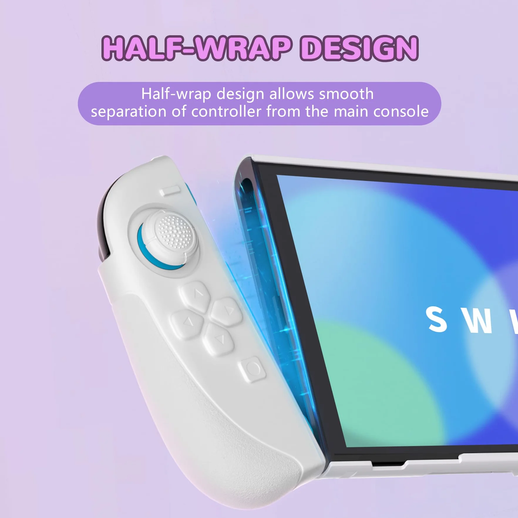 PlayVital Etui na Switch 2 Twardy Pokrowiec Ochronny Biały