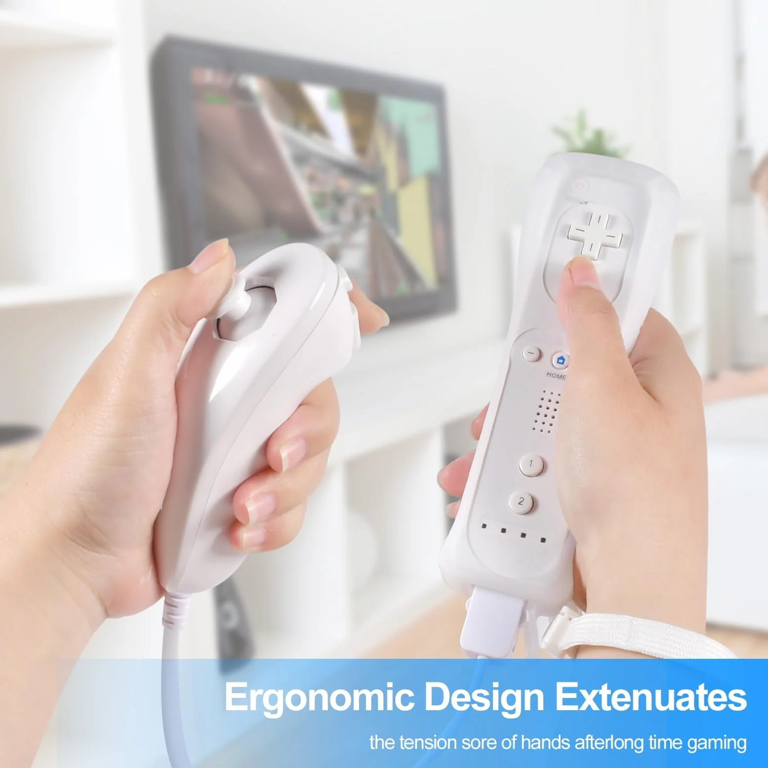 Kontroler Funmo do Wii Remote Plus, Wii Remote z Motion Plus i Nunchuck, zamiennik dla Wii/Wii U