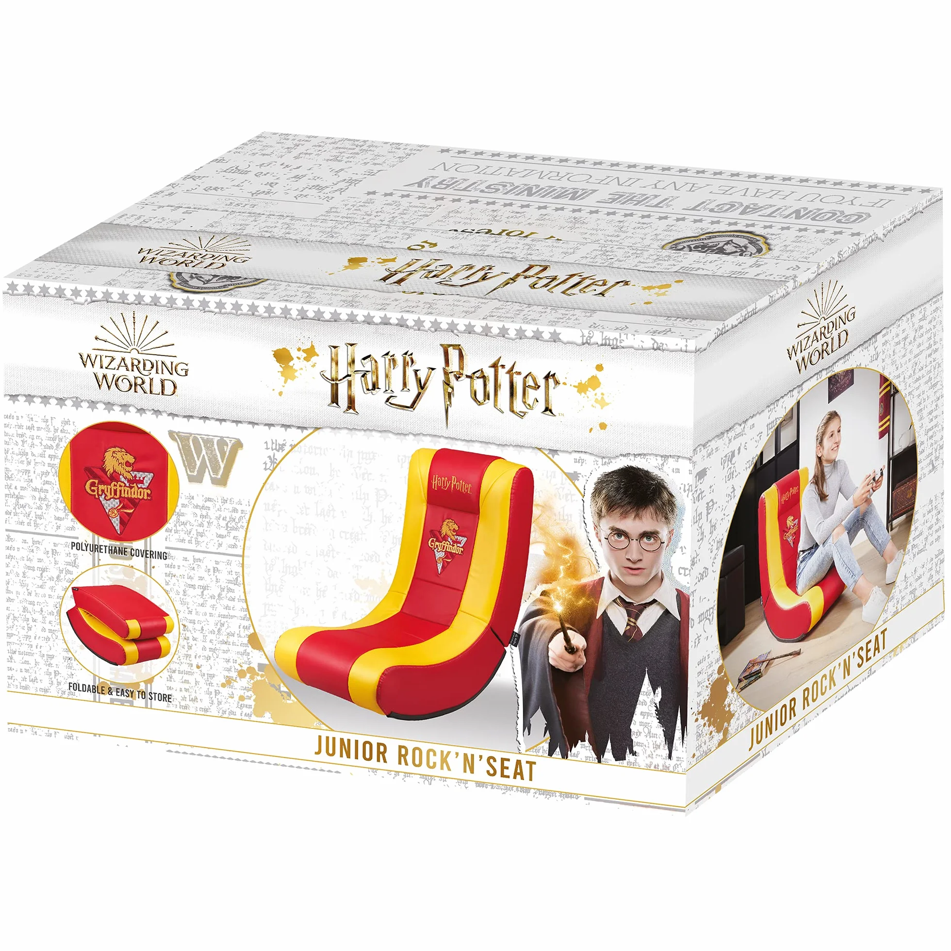 Harry Potter – Rock'n'seat junior gamer chair – krzesło do gier dla dzieci/młodzieży, oficjalna licencja
