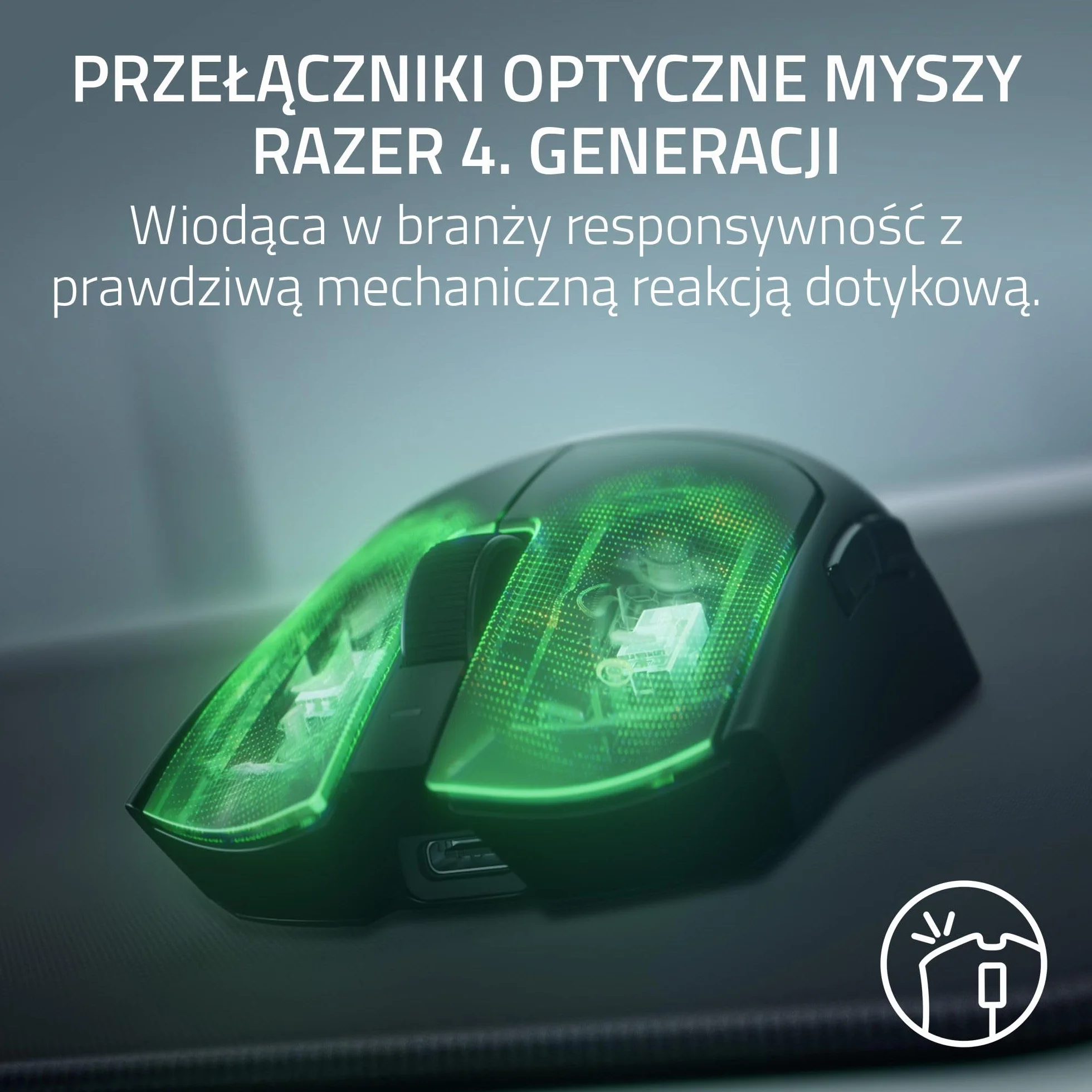 Razer Viper V4 Pro - bezprzewodowa, symetryczna, gamingowa mysz e-sportowa - ultralekka 49 g - HyperSpeed Gen-2 z częstotliwością 8 KHz - Focus Pro 50K DPI - optyczne przewijania - PC/Mac | Czarny