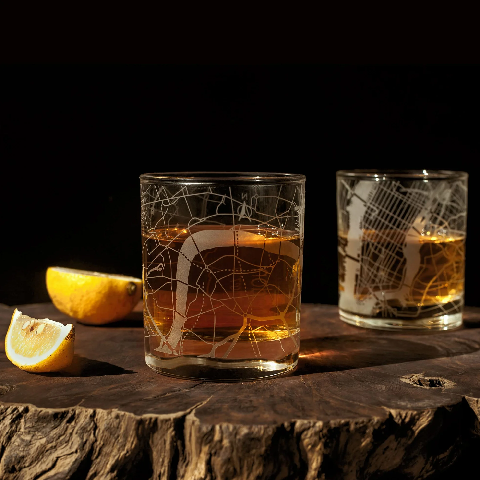 Mapa miasta Tokio szklanka do whisky, wyjątkowy prezent, 300 ml