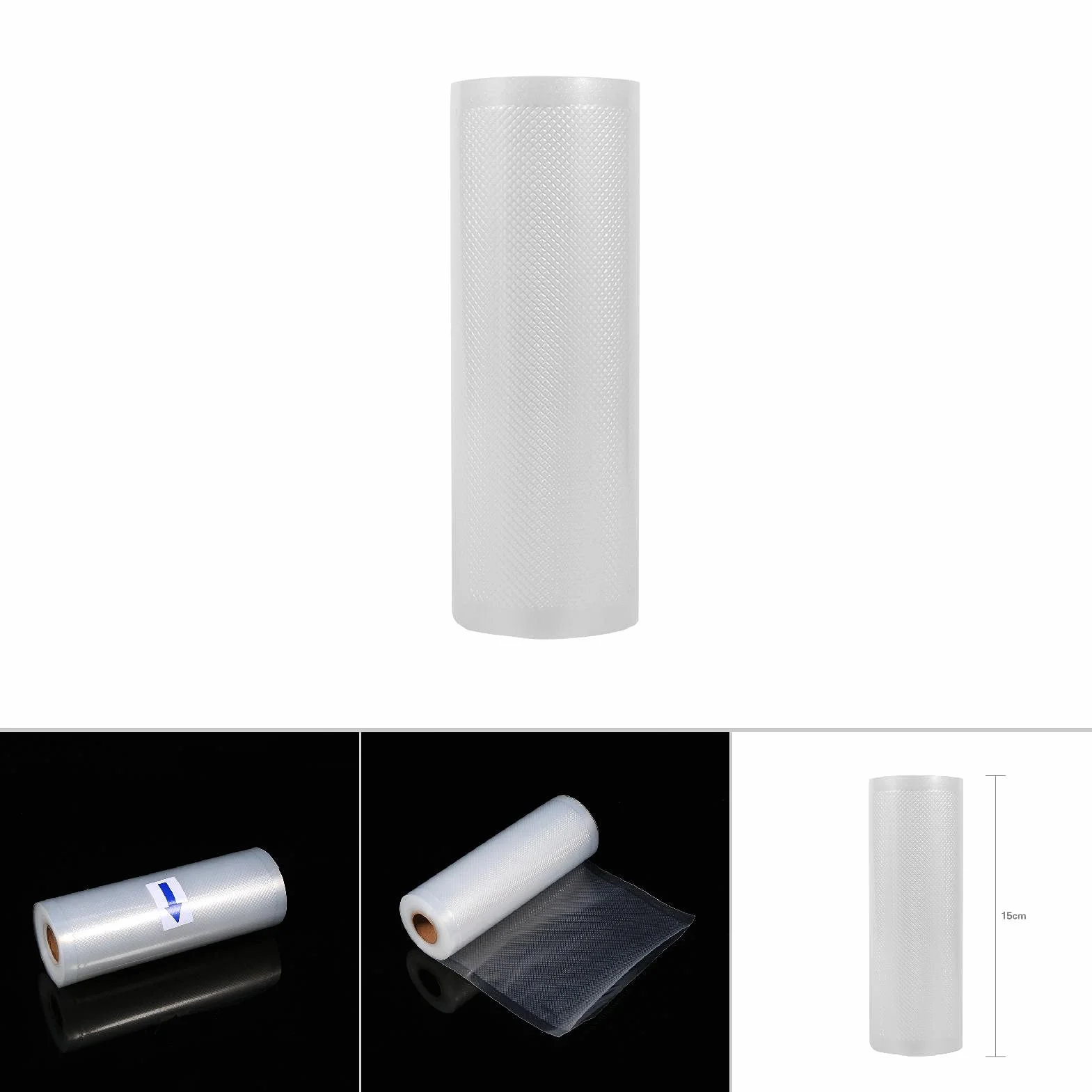 Worek Próżniowy, Worek z unikalną wielowarstwową konstrukcją 12x500cm Zgrzewarka Próżniowa Food Storage Saver (15cmx500cm)