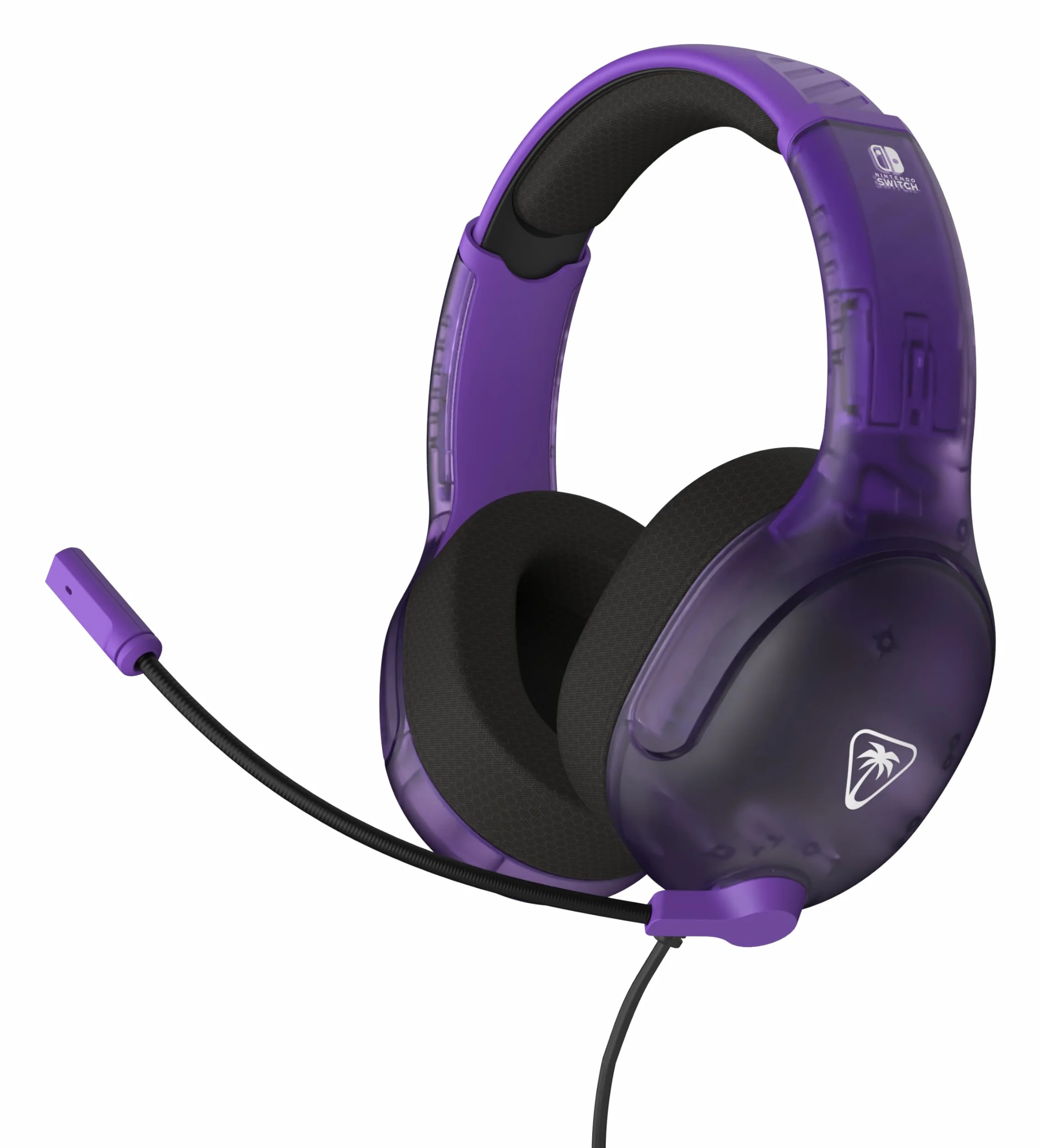 Turtle Beach Airlite Fit Przewodowe słuchawki gamingowe z oficjalną licencją dla Nintendo Switch, Lite, model OLED, Duch Fioletowy